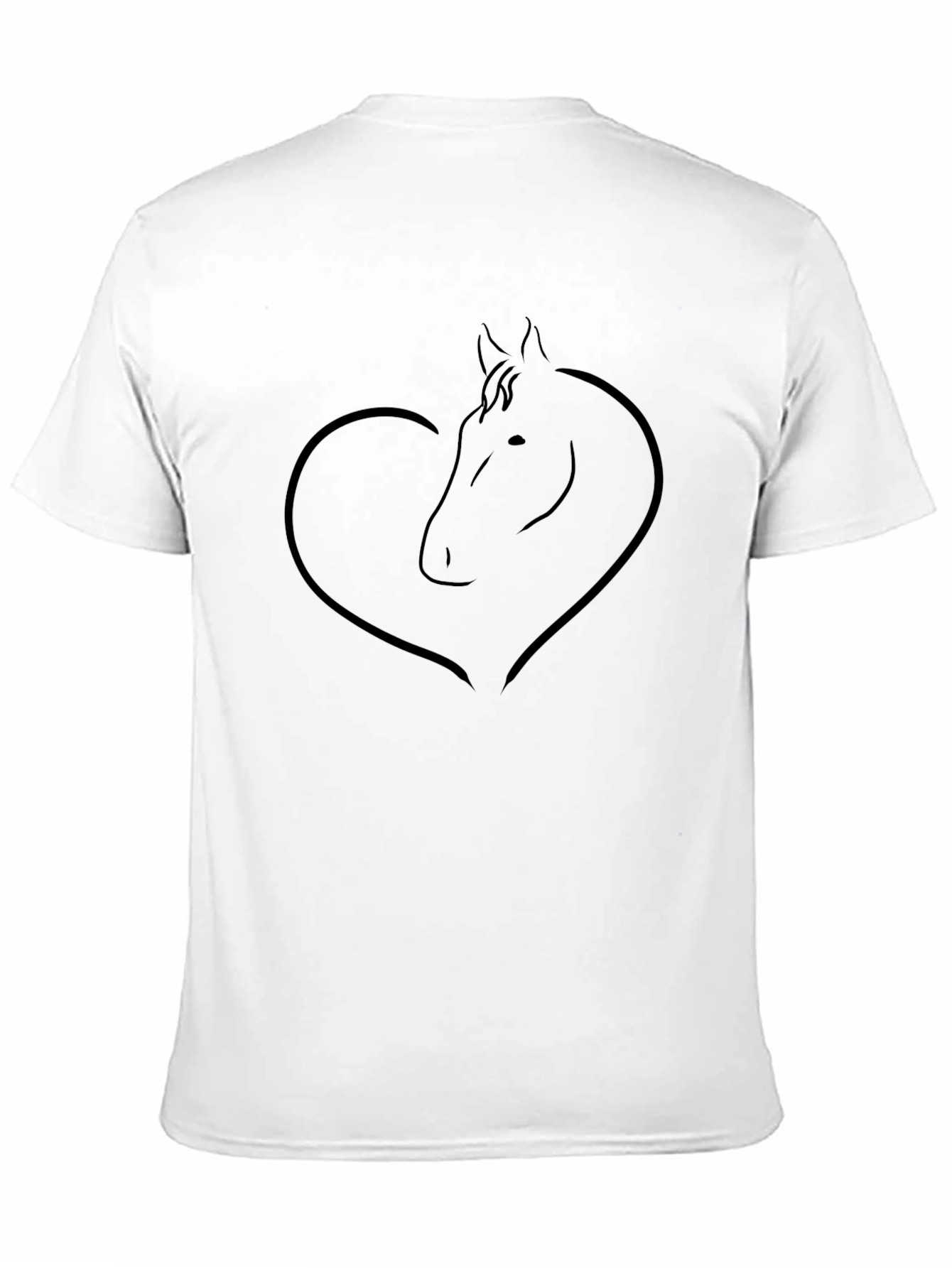 Horse Heart T-Shirt - Black Tee