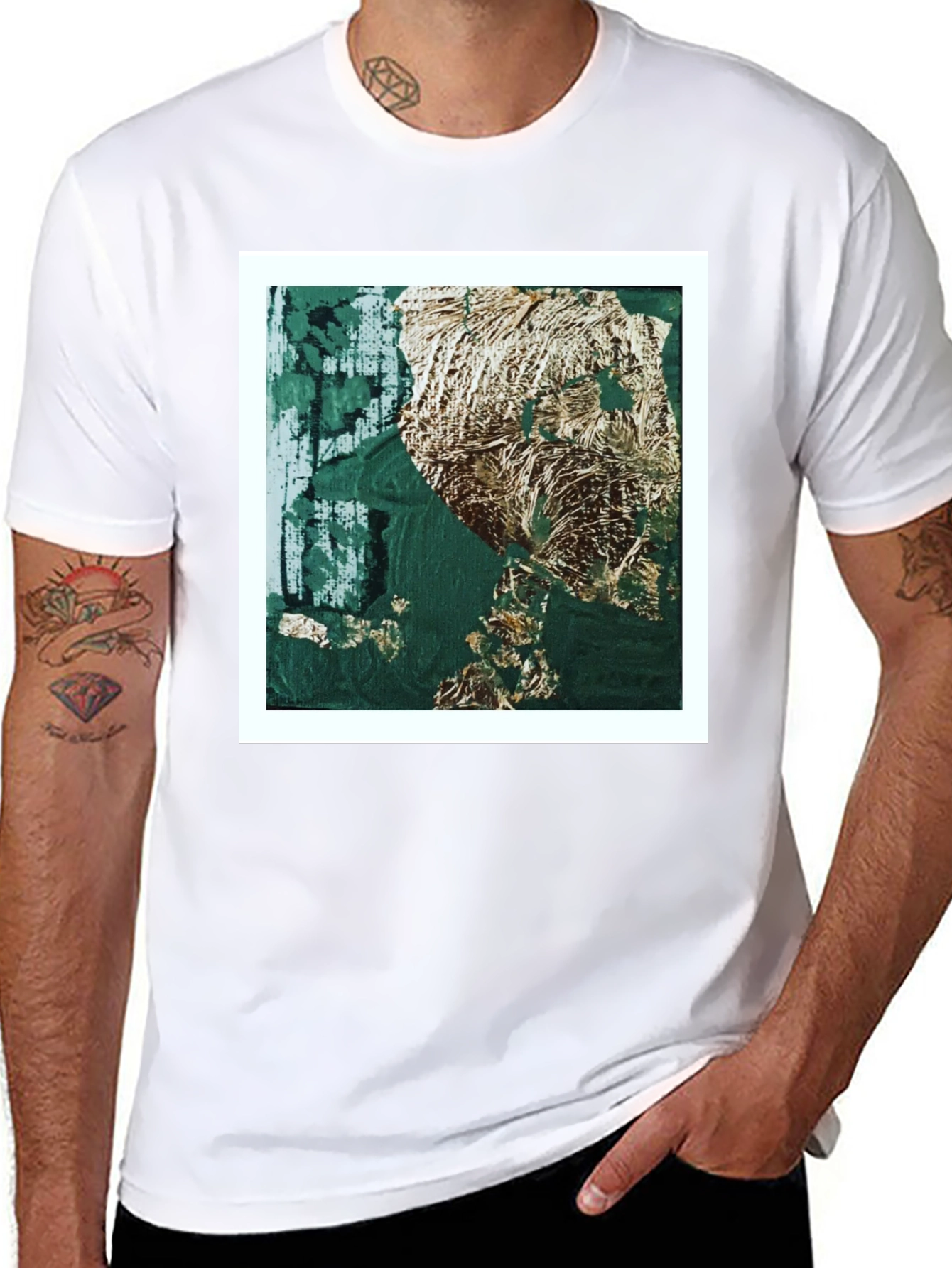Abstract Art Print T-Shirt - Modern Graphic Tee