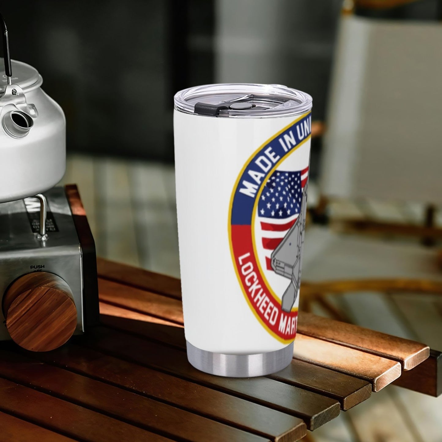Daily Use Insulated Stainless Steel Tumbler - Stylish Graphic Print Cup