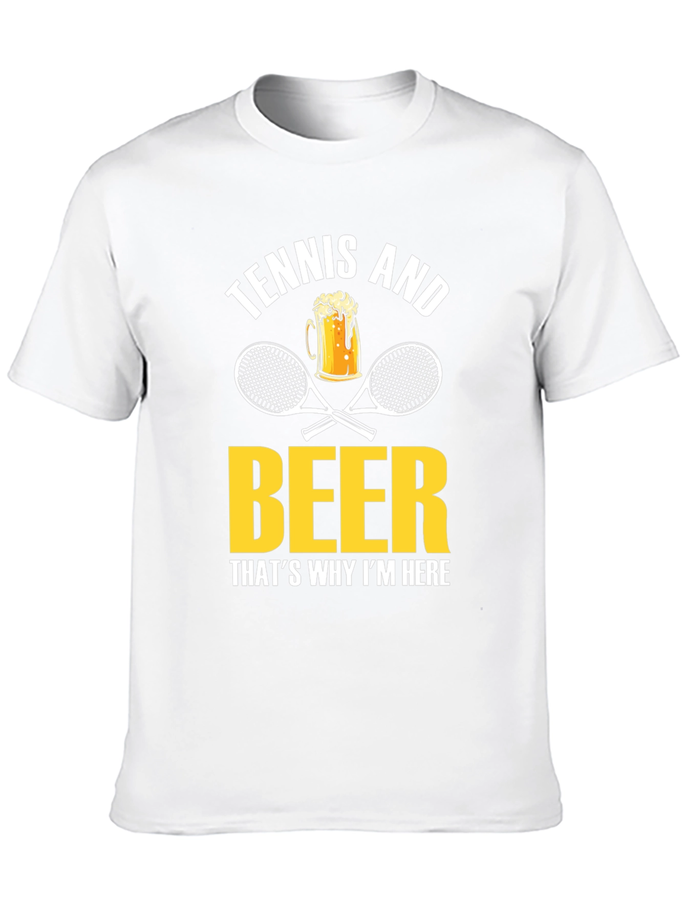 Tennis and Beer Graphic T-Shirt