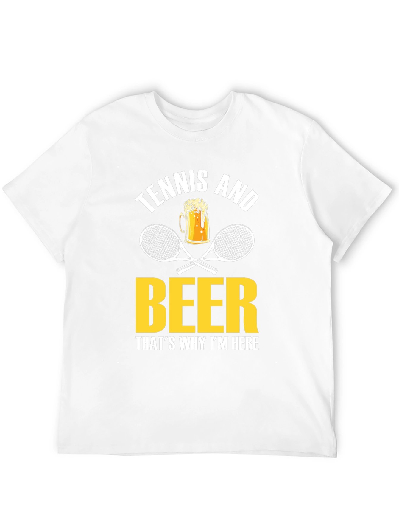 Tennis and Beer Graphic T-Shirt