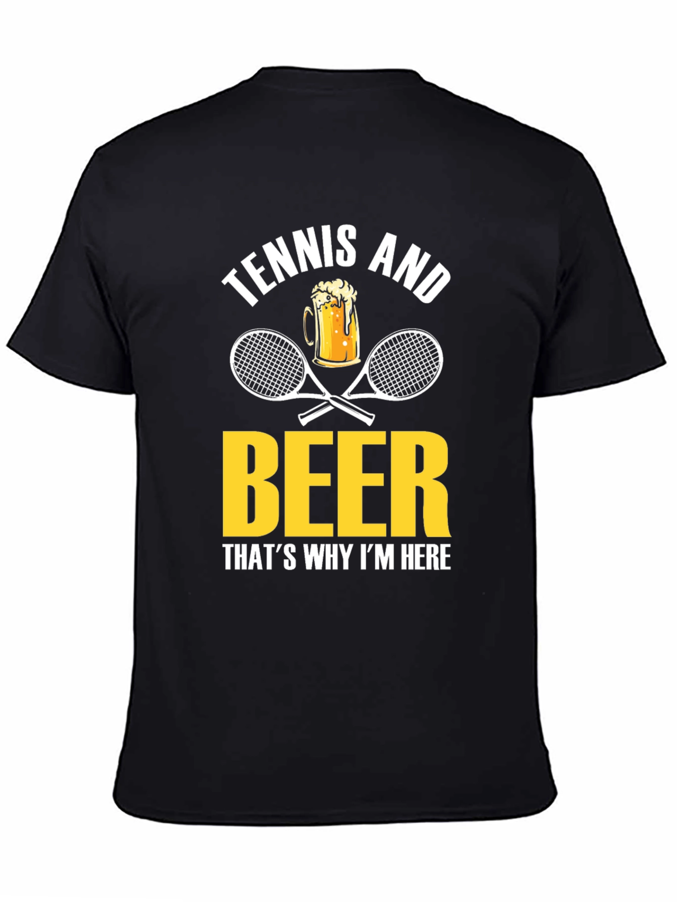 Tennis and Beer Graphic T-Shirt