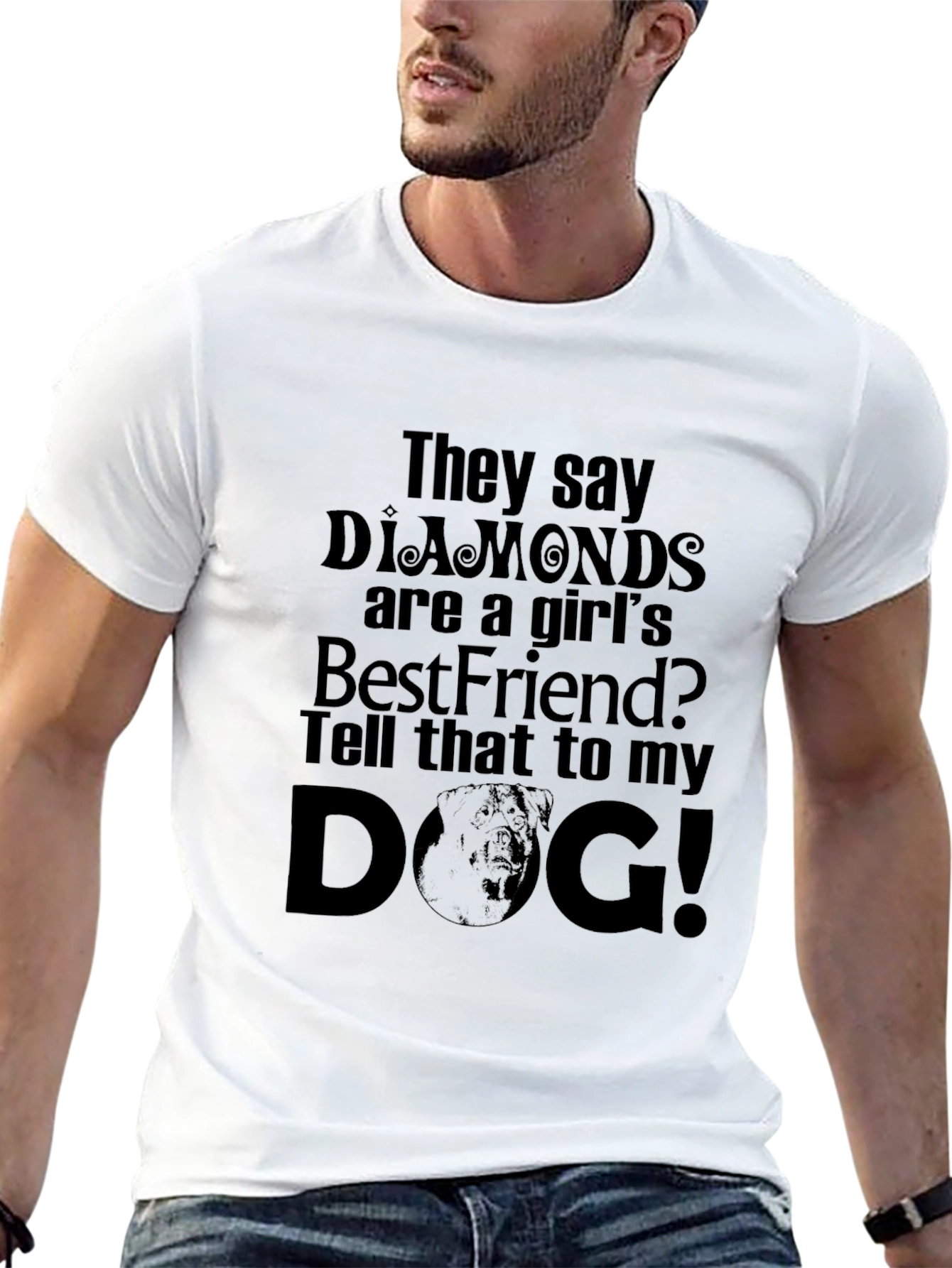 Diamonds are a Girls Best Friend? Dog T-Shirt