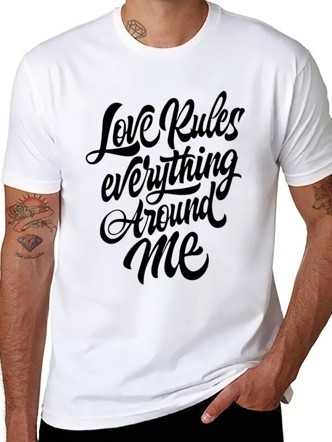 Love Rules Everything Around Me Graphic Tee