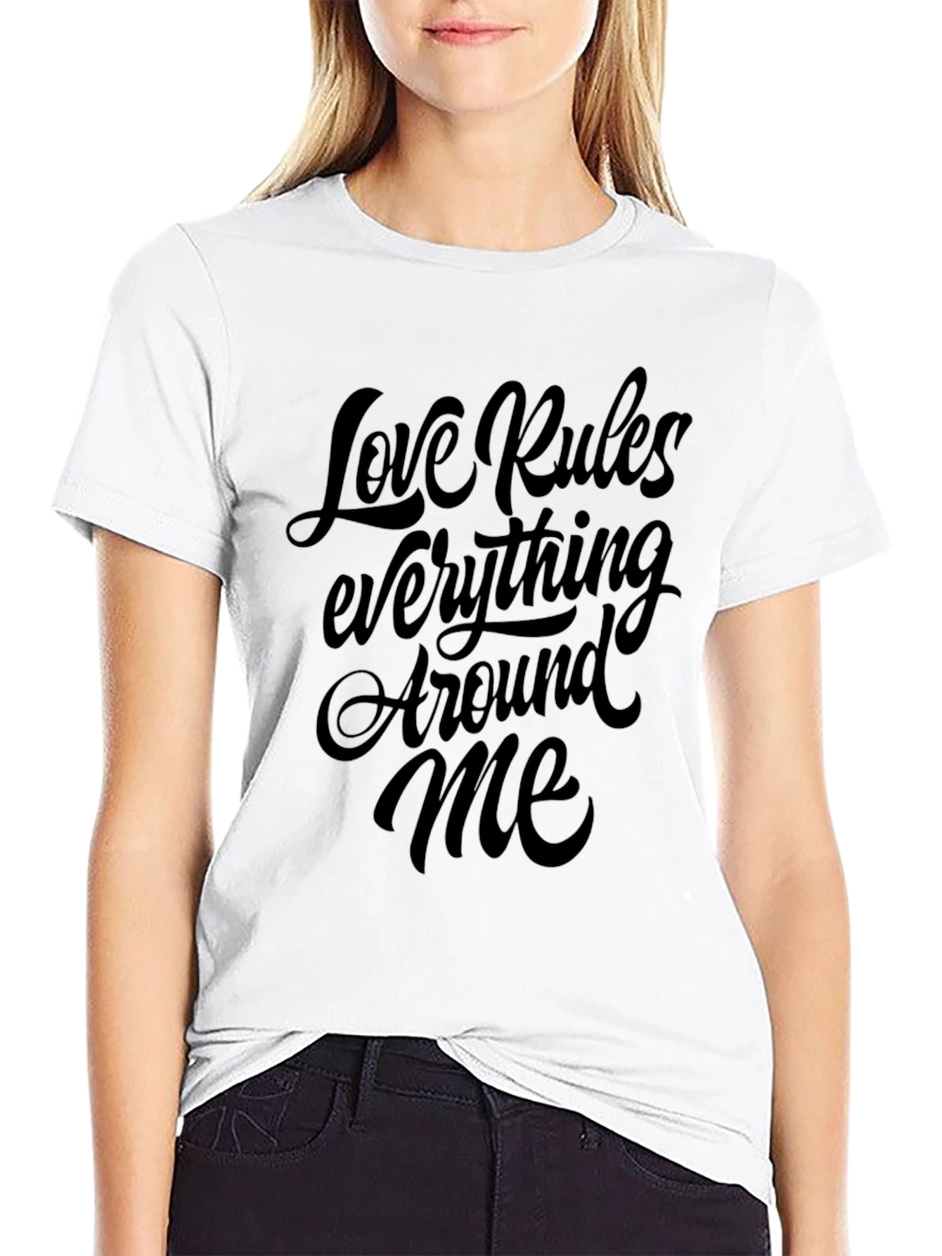 Love Rules Everything Around Me Graphic Tee