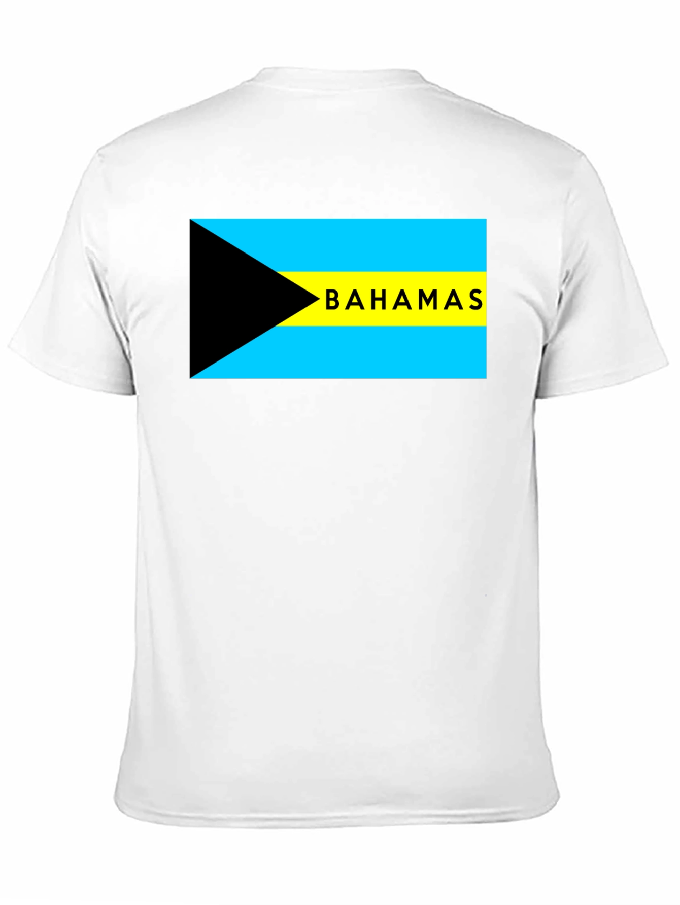 Bahamas Flag Graphic T-Shirt - Black