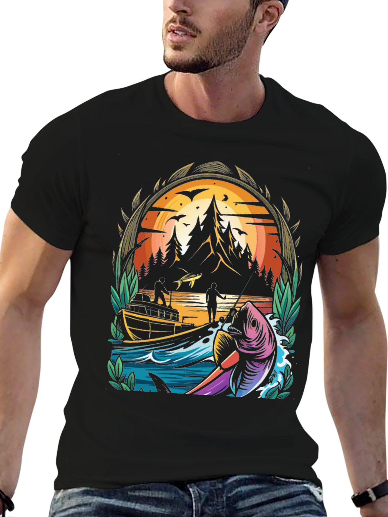 Fishing Adventure Graphic Tee