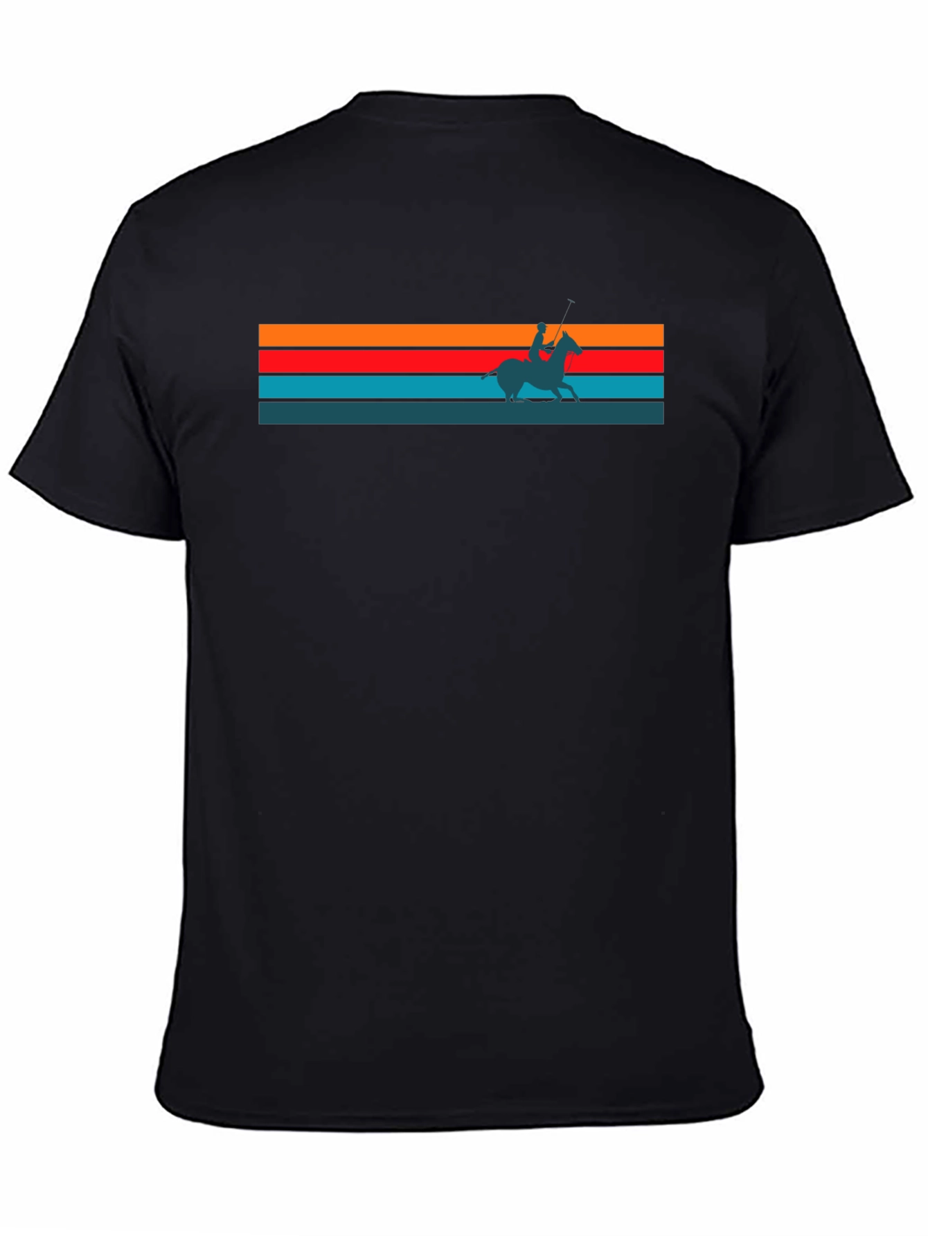 Retro Sunset Horse Rider Graphic Tee