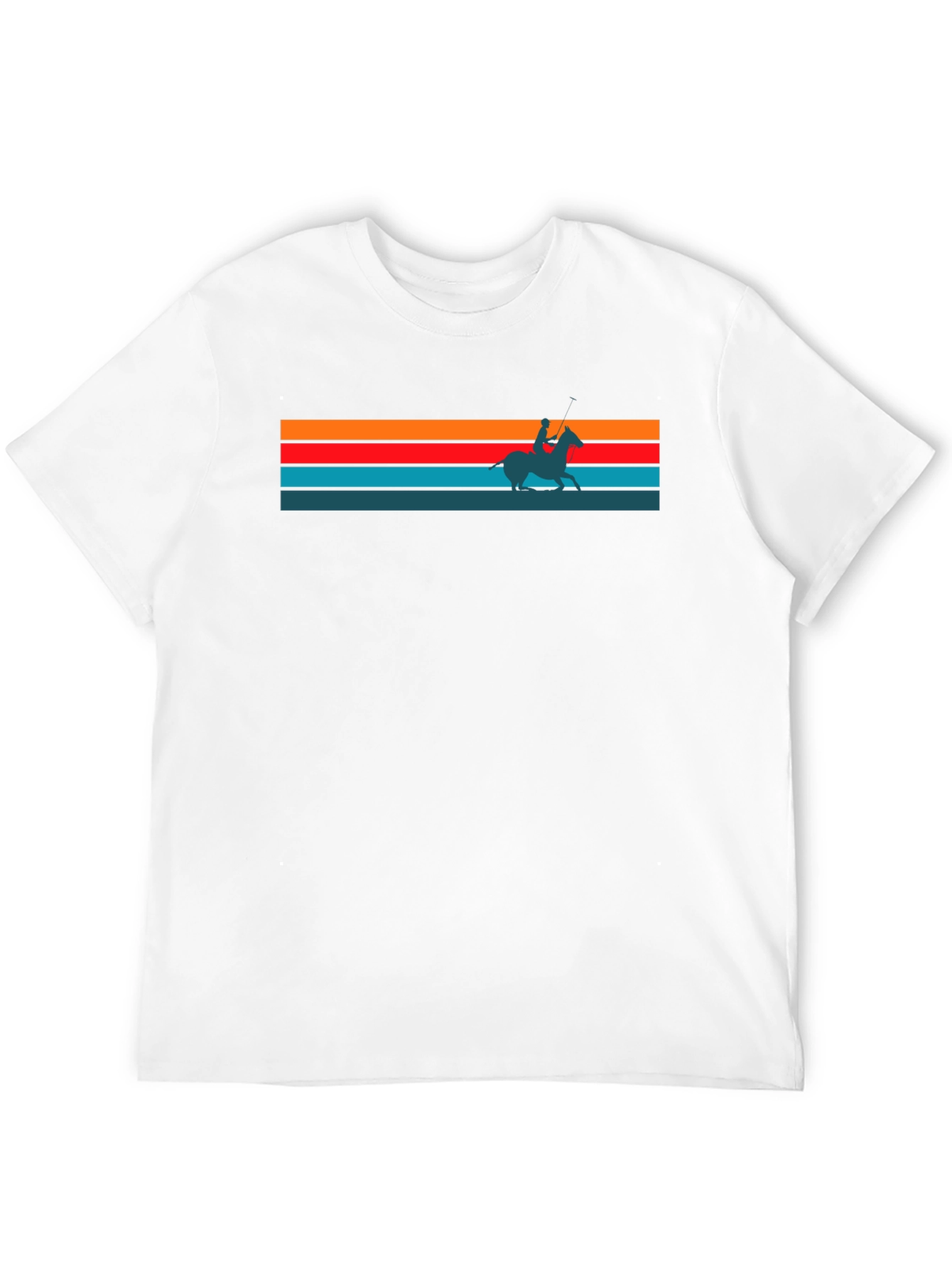 Retro Sunset Horse Rider Graphic Tee