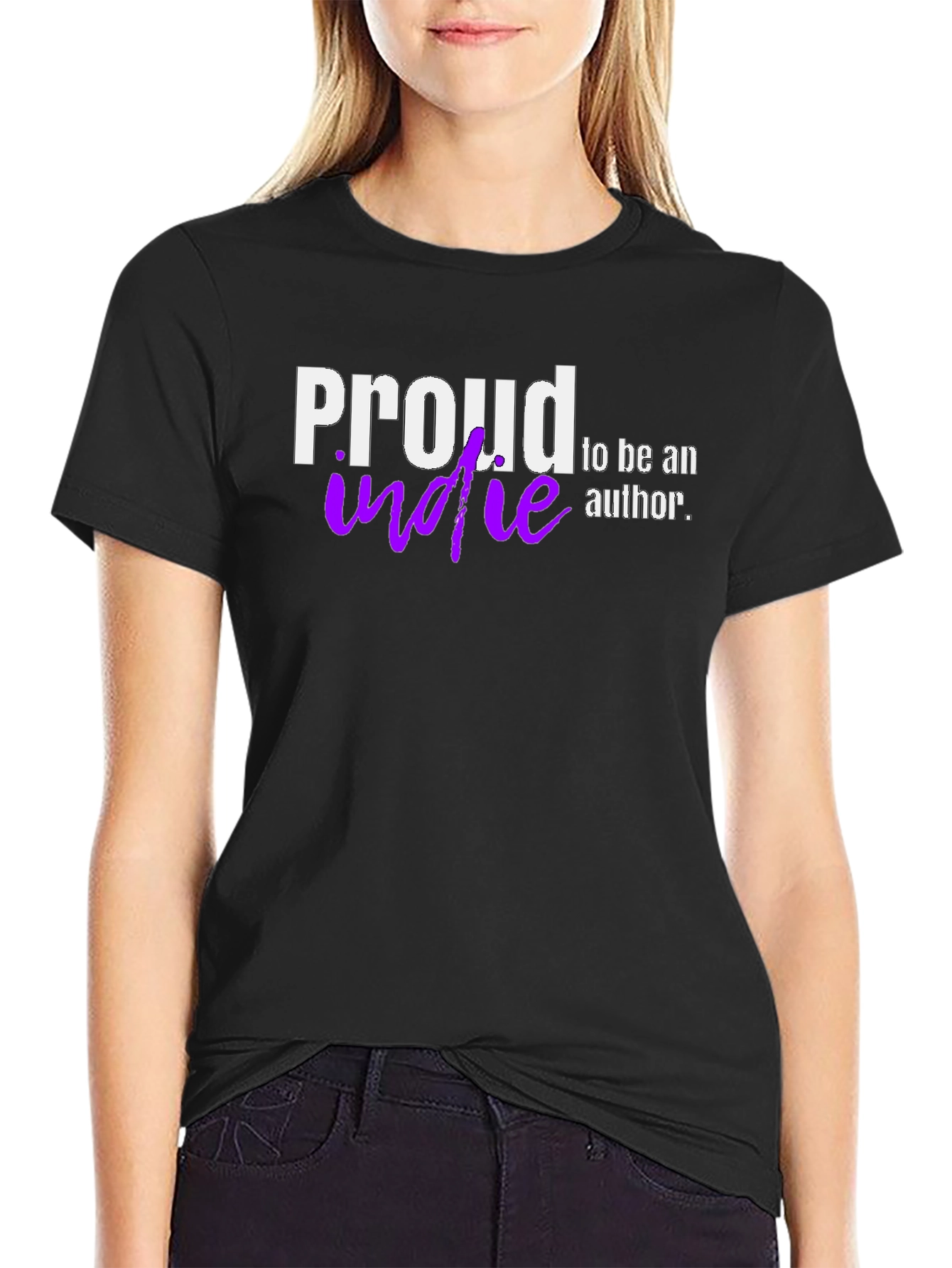 Proud Indie Author T-Shirt - Black