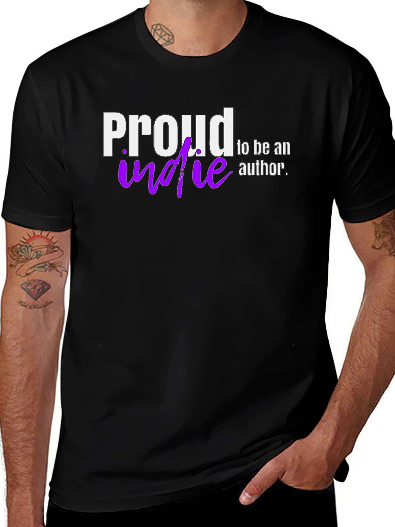 Proud Indie Author T-Shirt - Black