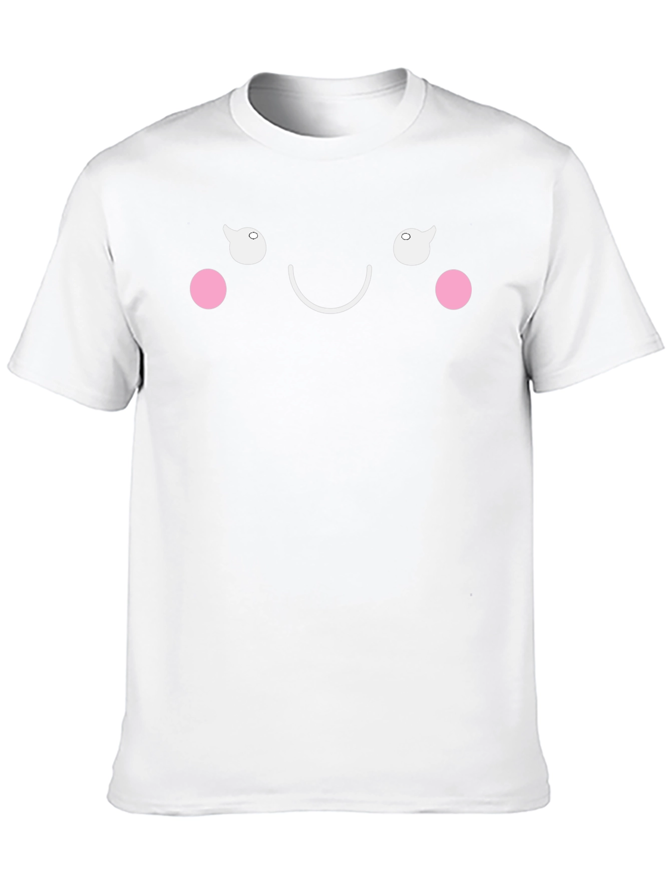 Kawaii Face Black T-Shirt - Express Your Happy Mood!