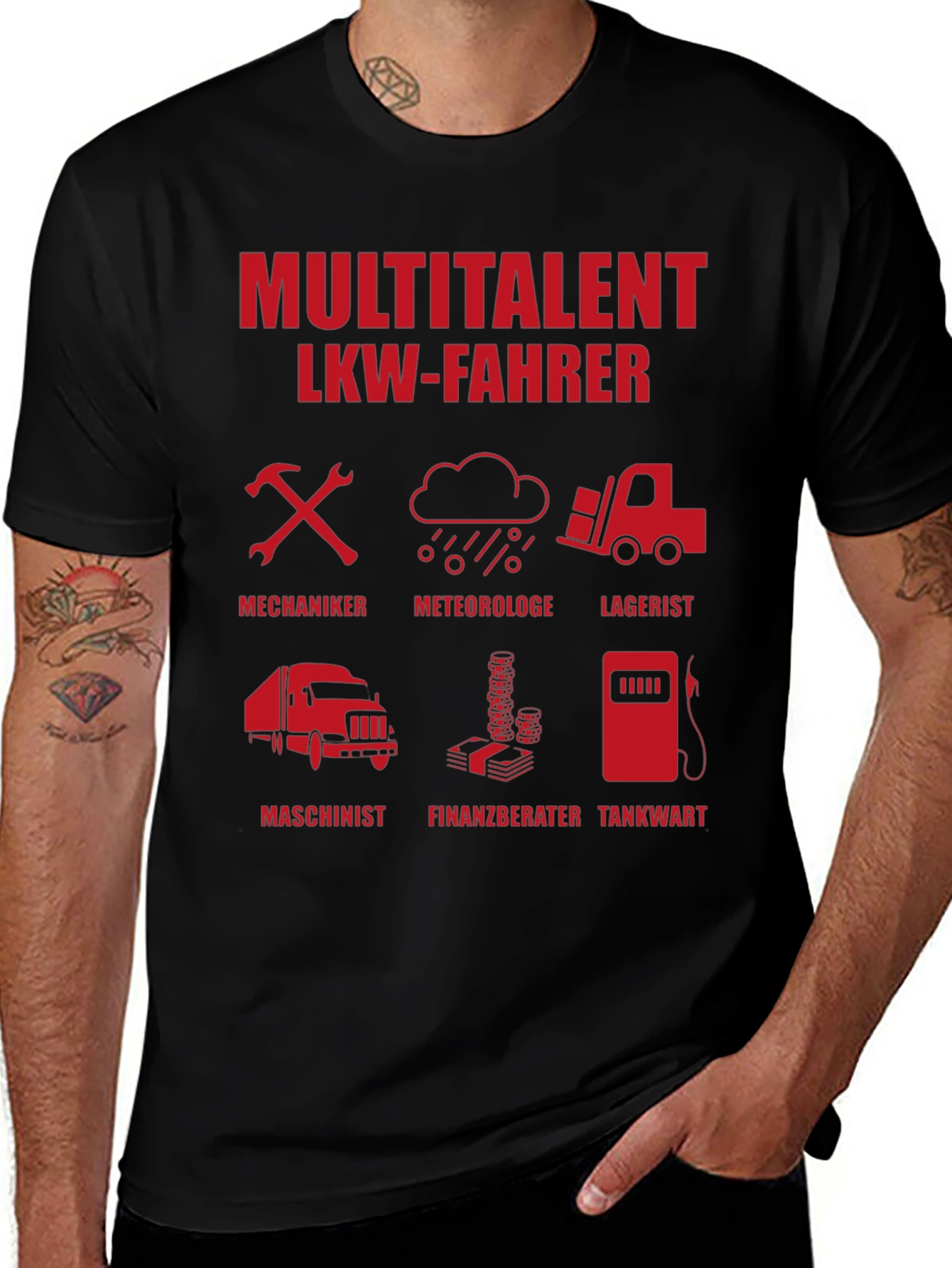 Multitalent LKW-Fahrer Graphic Tee
