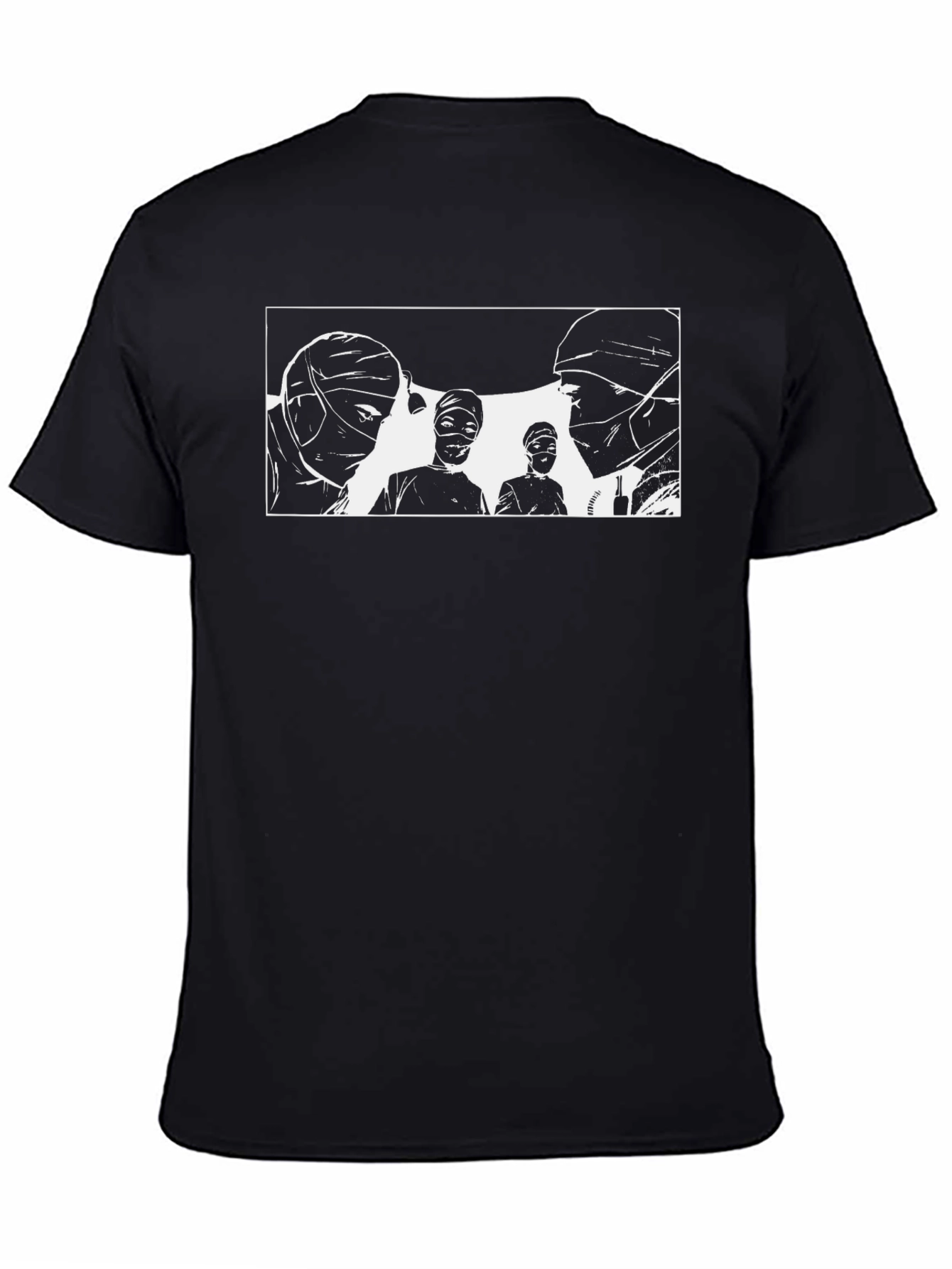 Surgeons Graphic T-Shirt - Black Cotton Crew Neck Tee