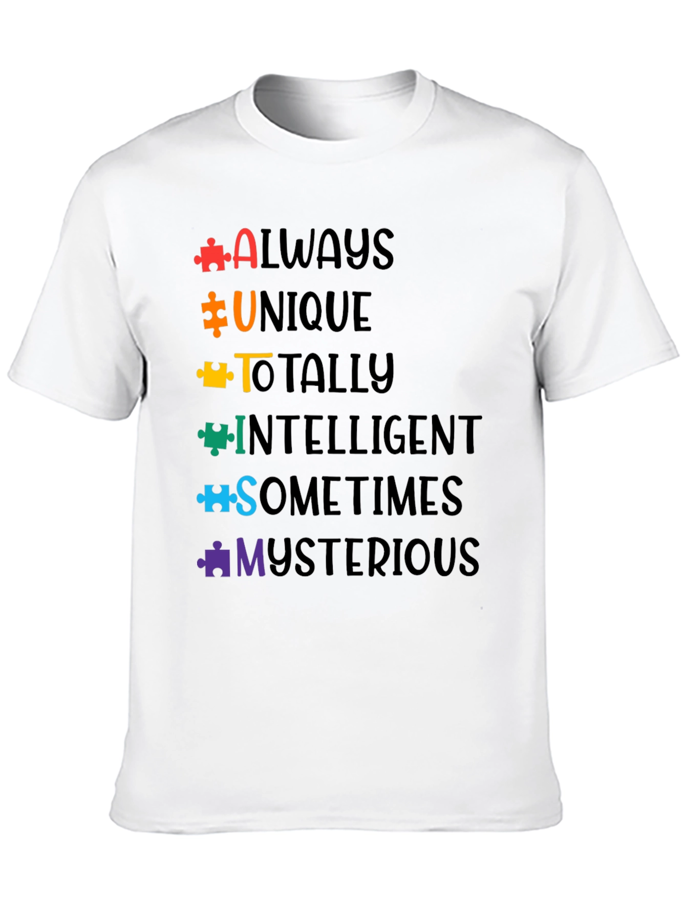 Autism Awareness T-Shirt Puzzle Piece Design