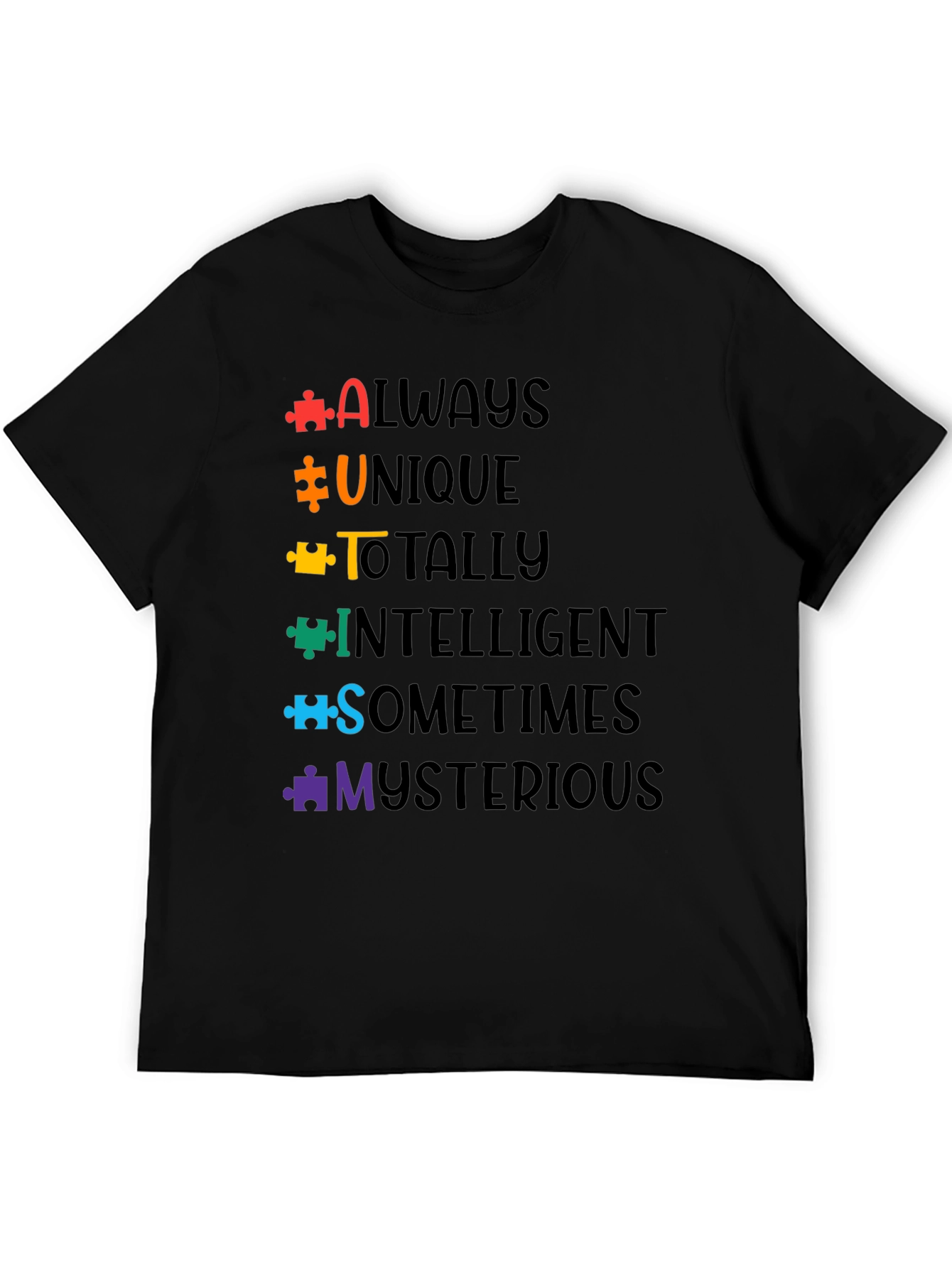 Autism Awareness T-Shirt Puzzle Piece Design
