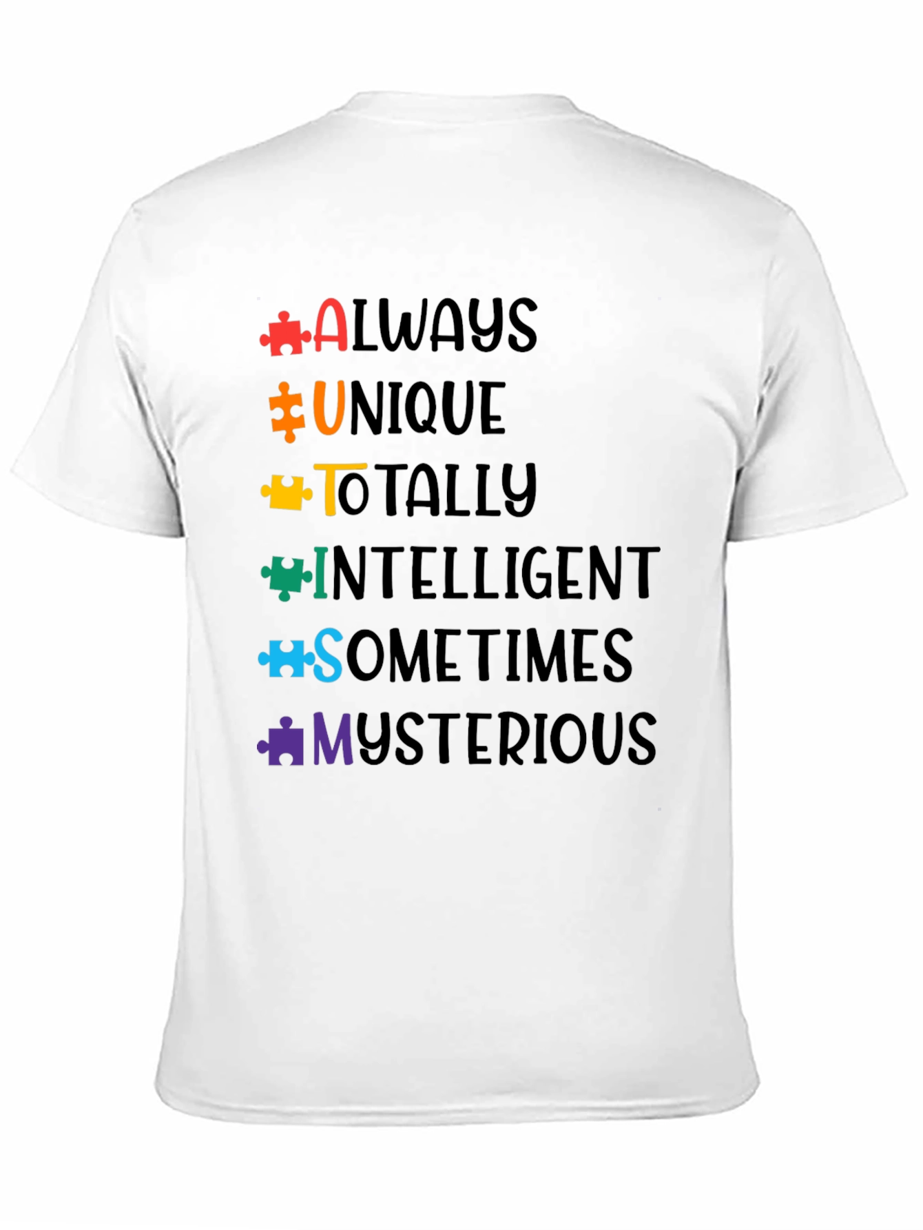 Autism Awareness T-Shirt Puzzle Piece Design