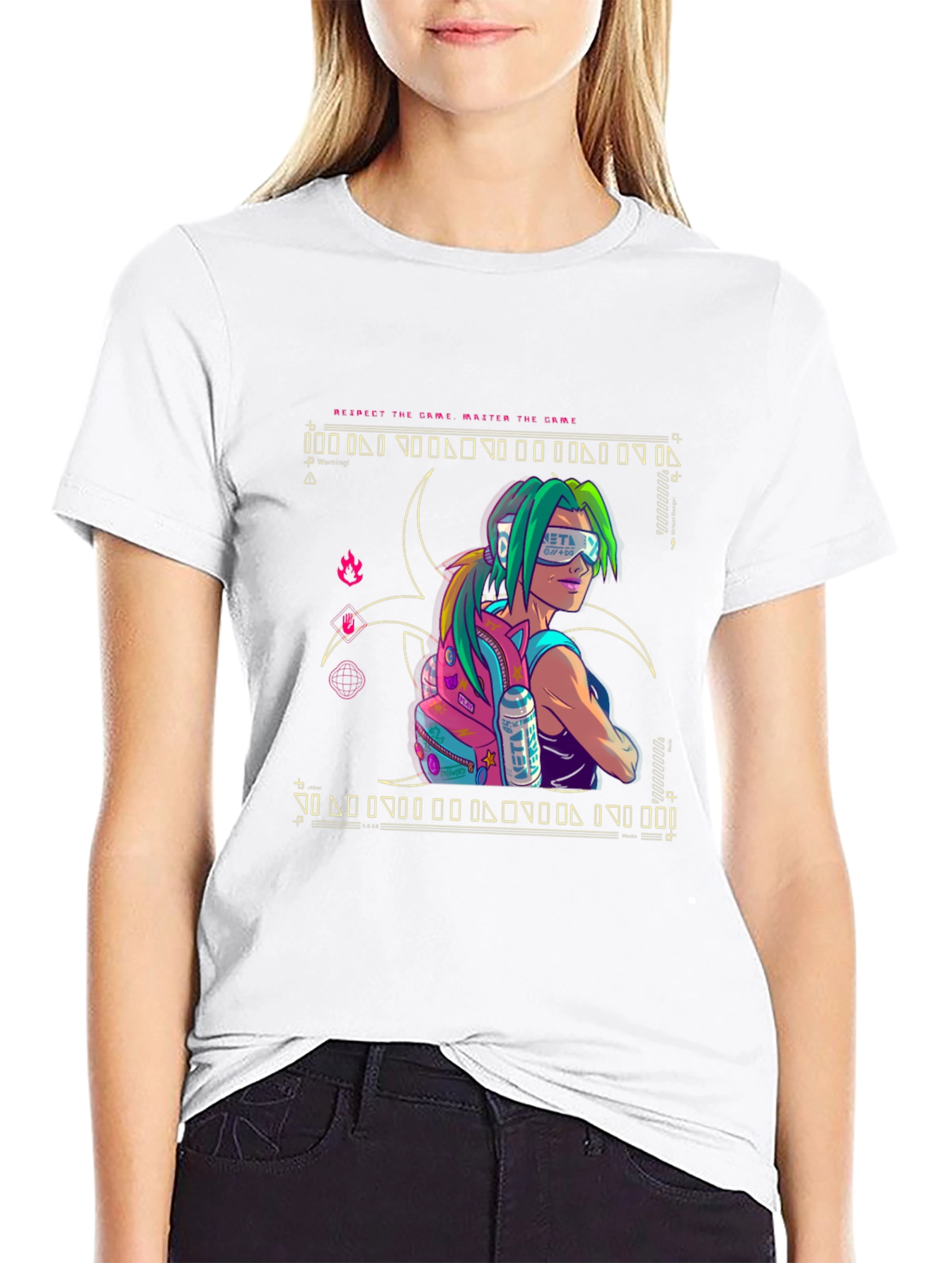 Cyberpunk Style Graphic T-Shirt