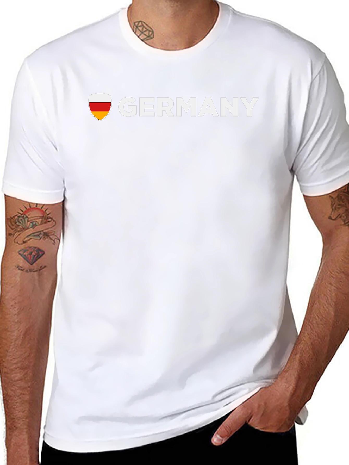 Germany Graphic Tee - Black Cotton T-Shirt