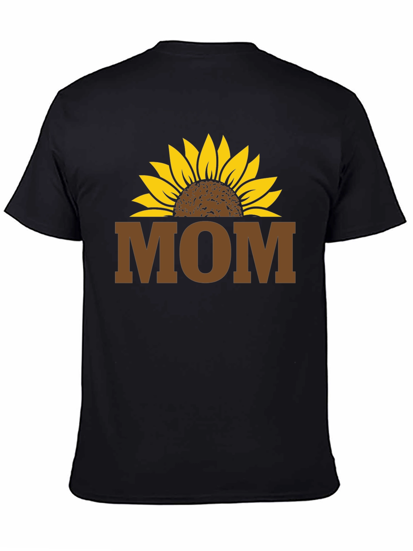 Sunflower Mom T-Shirt - Black Graphic Tee