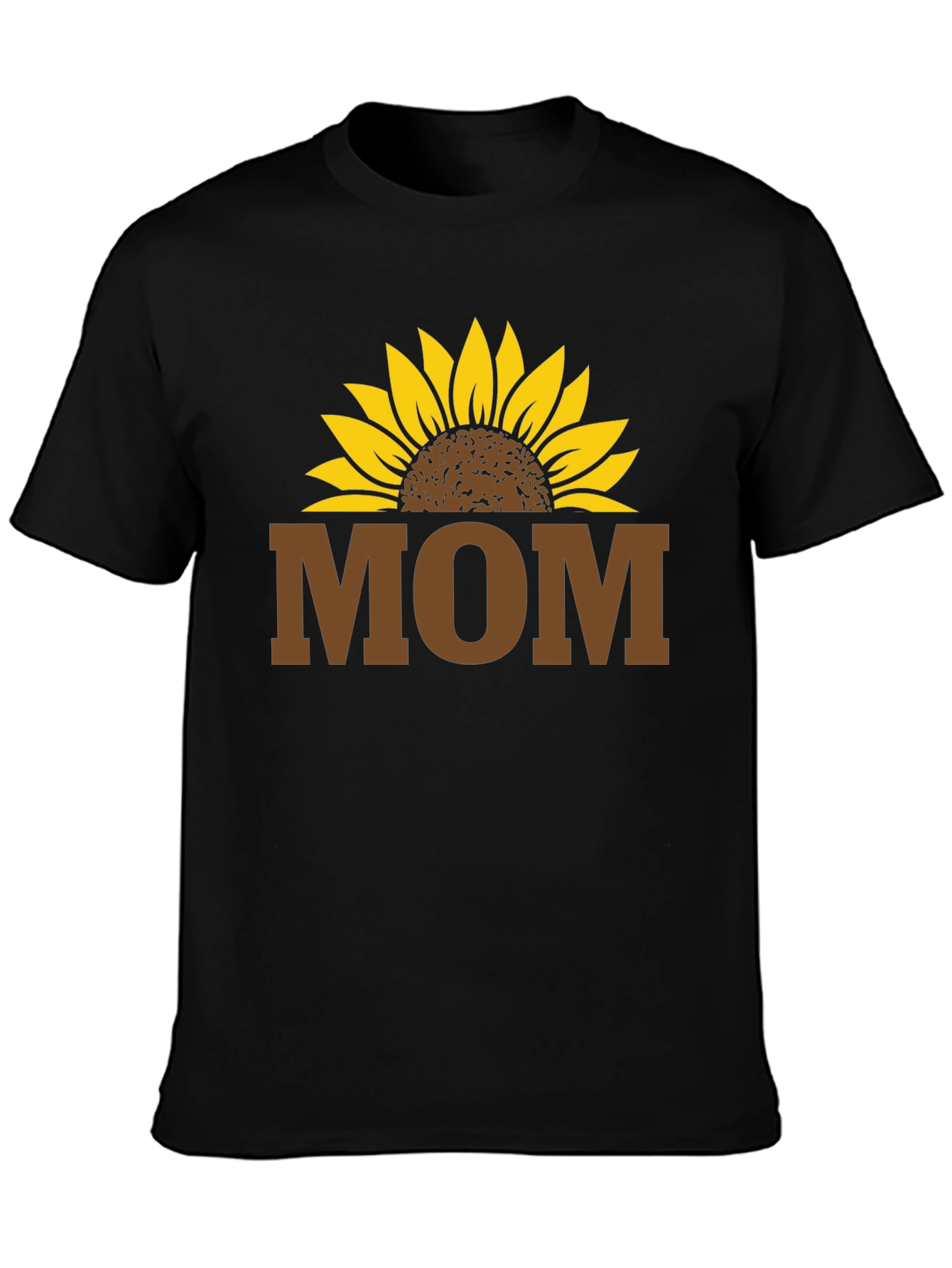 Sunflower Mom T-Shirt - Black Graphic Tee