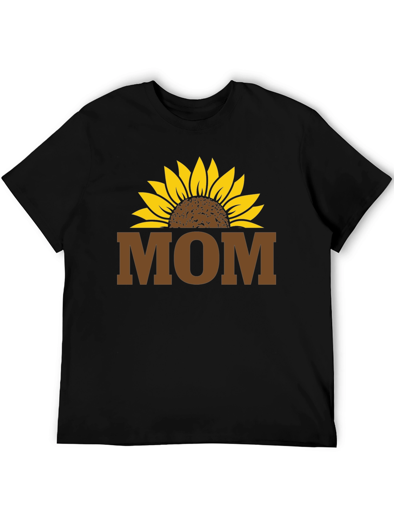 Sunflower Mom T-Shirt - Black Graphic Tee