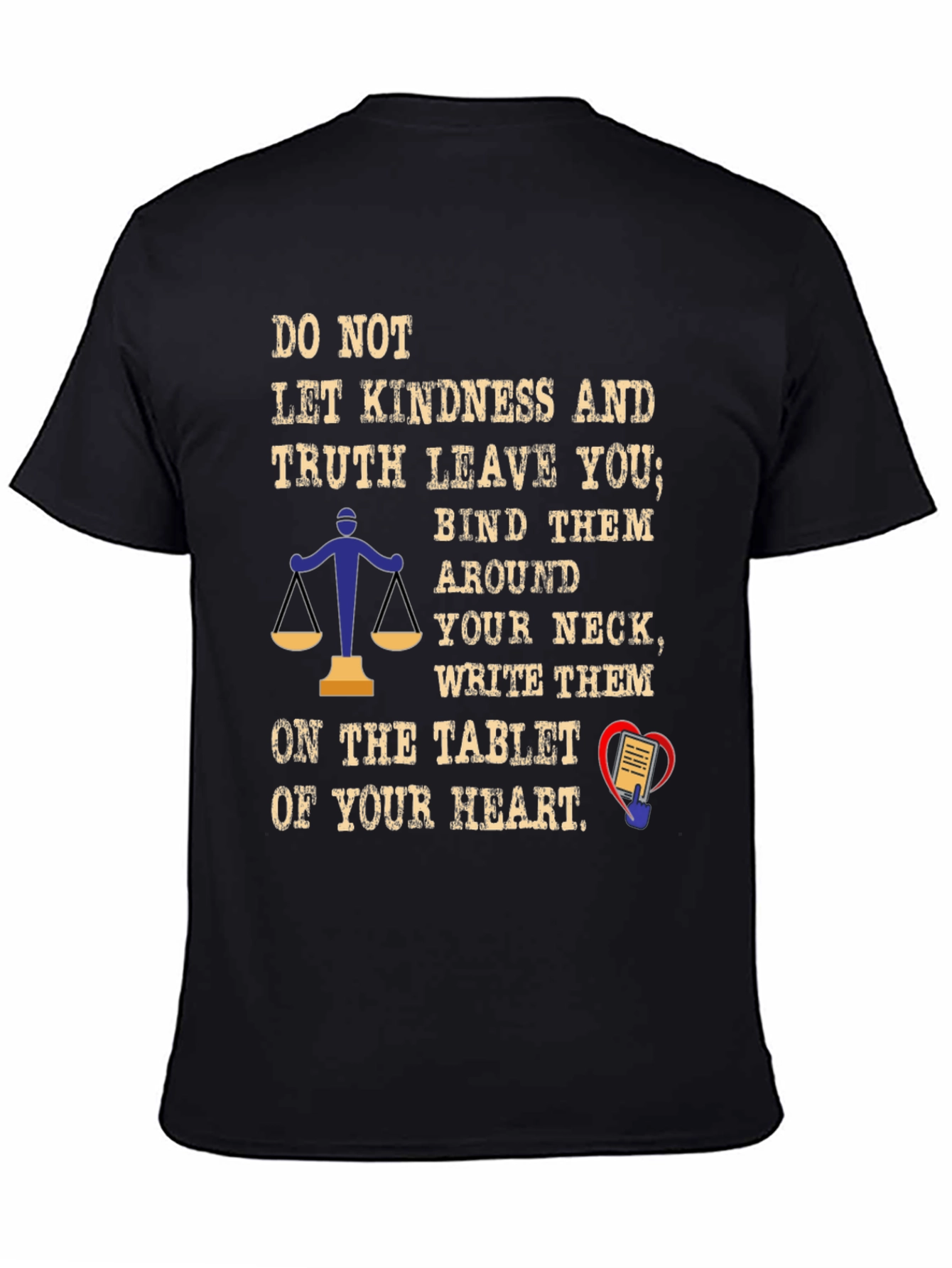 Kindness & Truth Graphic Tee - Unisex Black T-Shirt