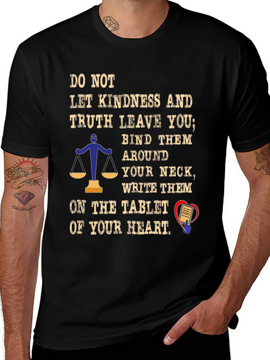 Kindness & Truth Graphic Tee - Unisex Black T-Shirt