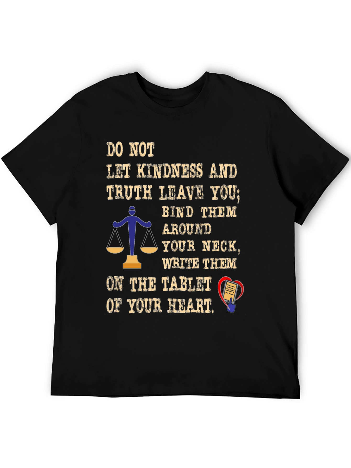 Kindness & Truth Graphic Tee - Unisex Black T-Shirt