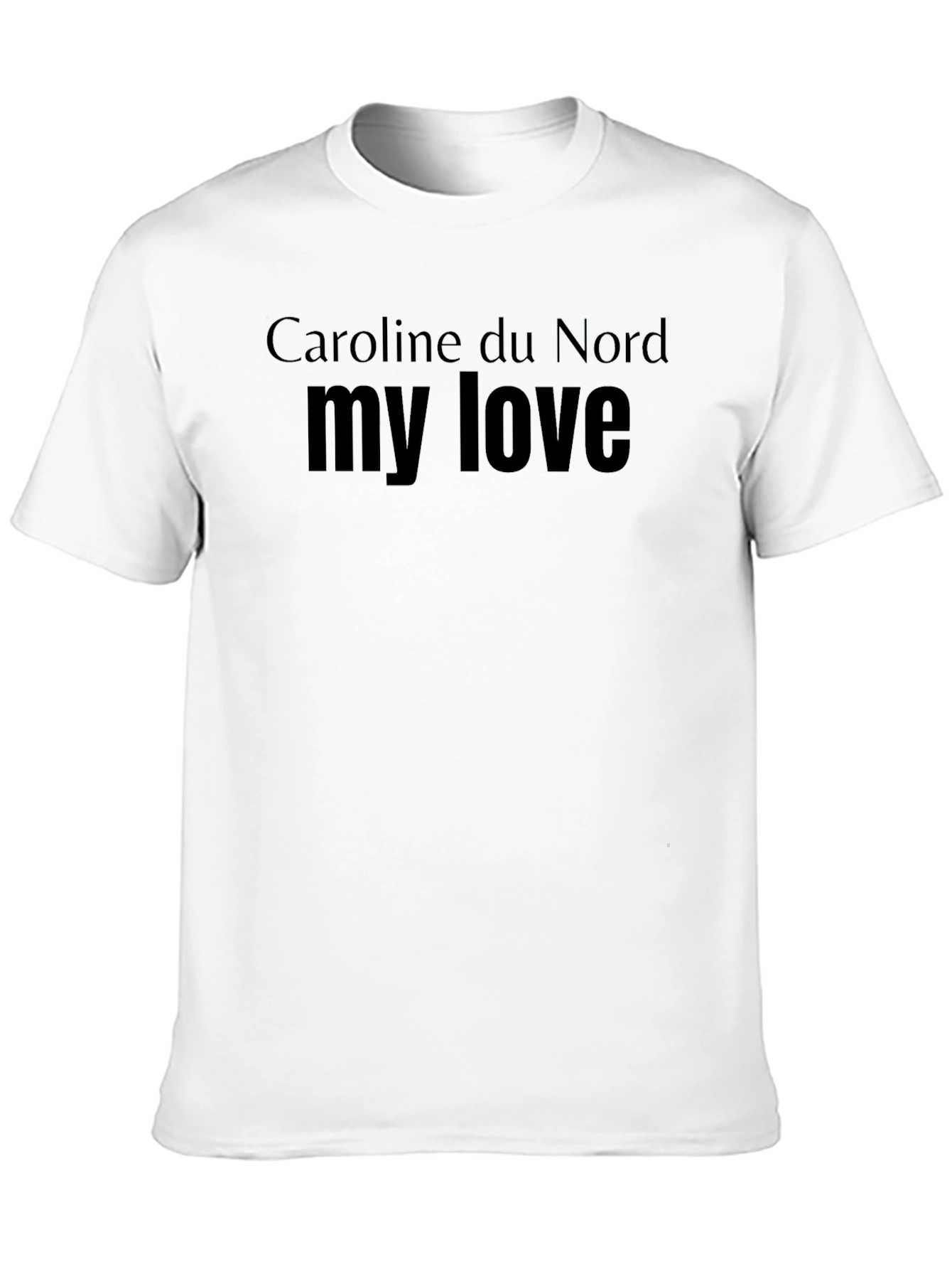 Caroline du Nord My Love Black T-Shirt