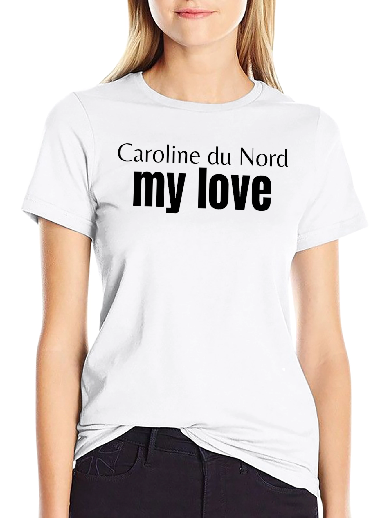Caroline du Nord My Love Black T-Shirt