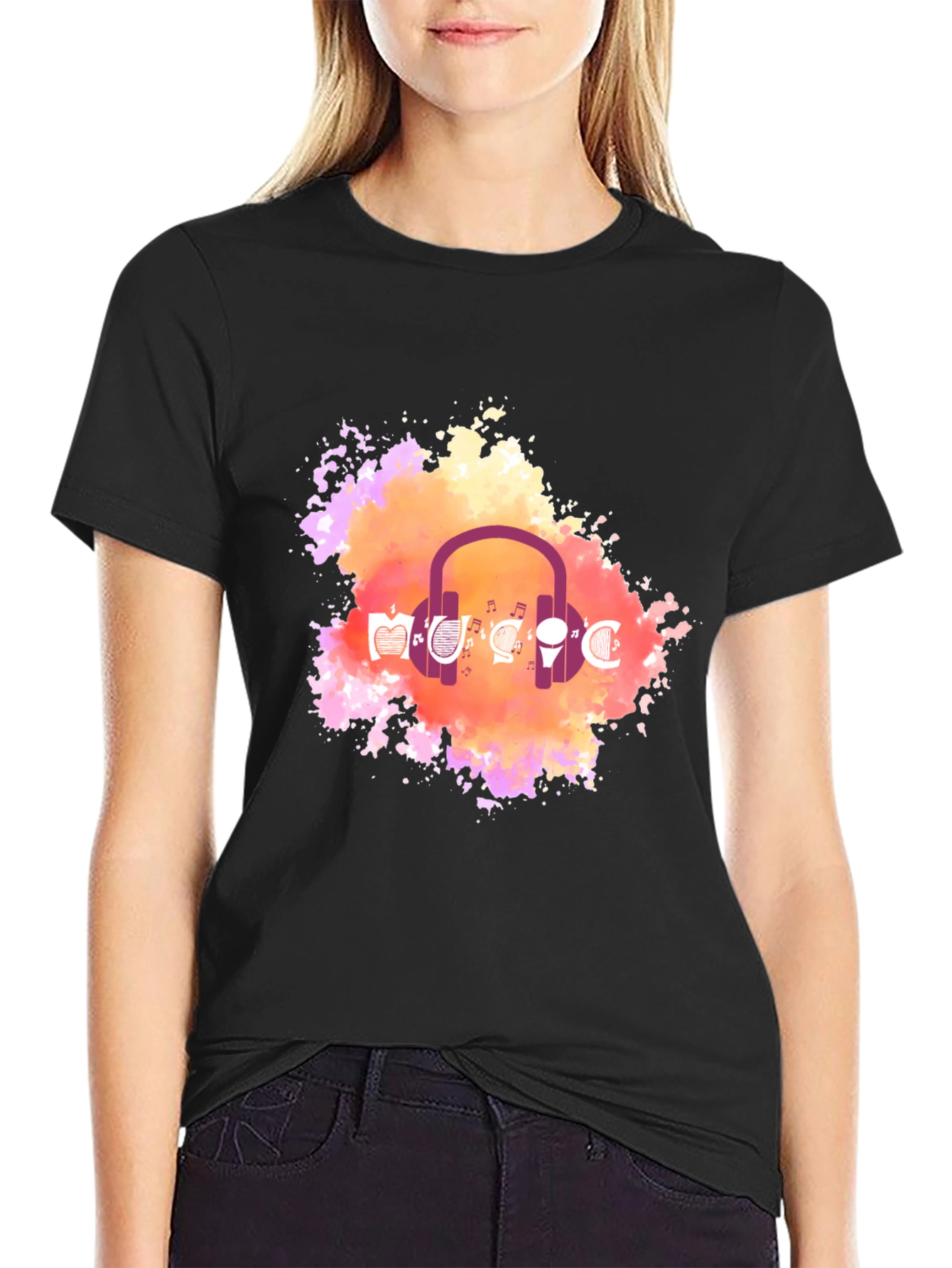 Music Headphone Graphic Tee