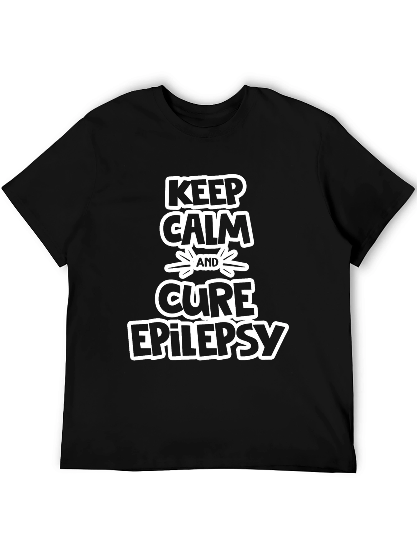 Keep Calm and Cure Epilepsy Graphic Tee