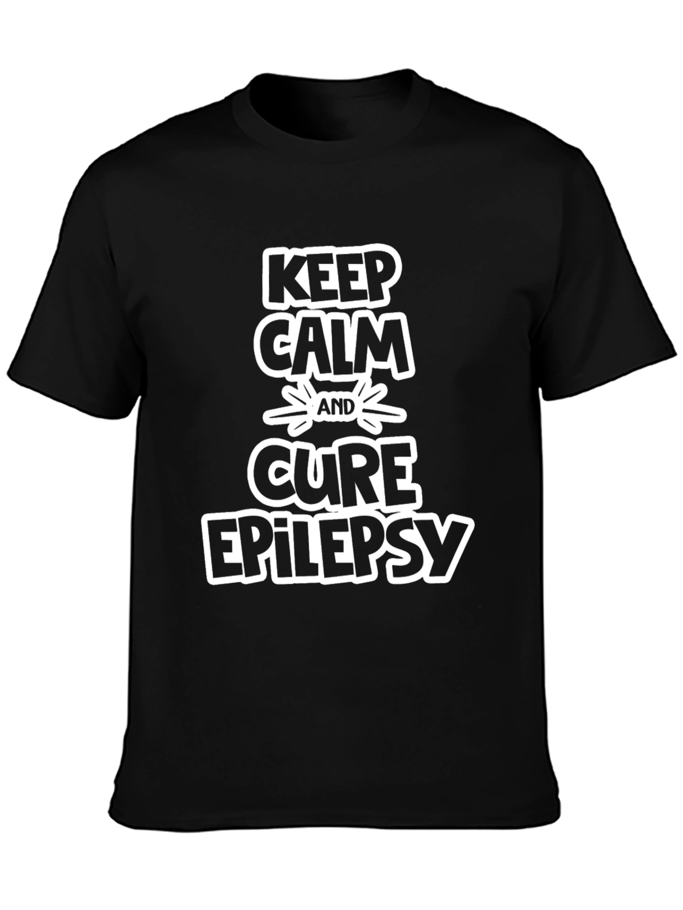 Keep Calm and Cure Epilepsy Graphic Tee