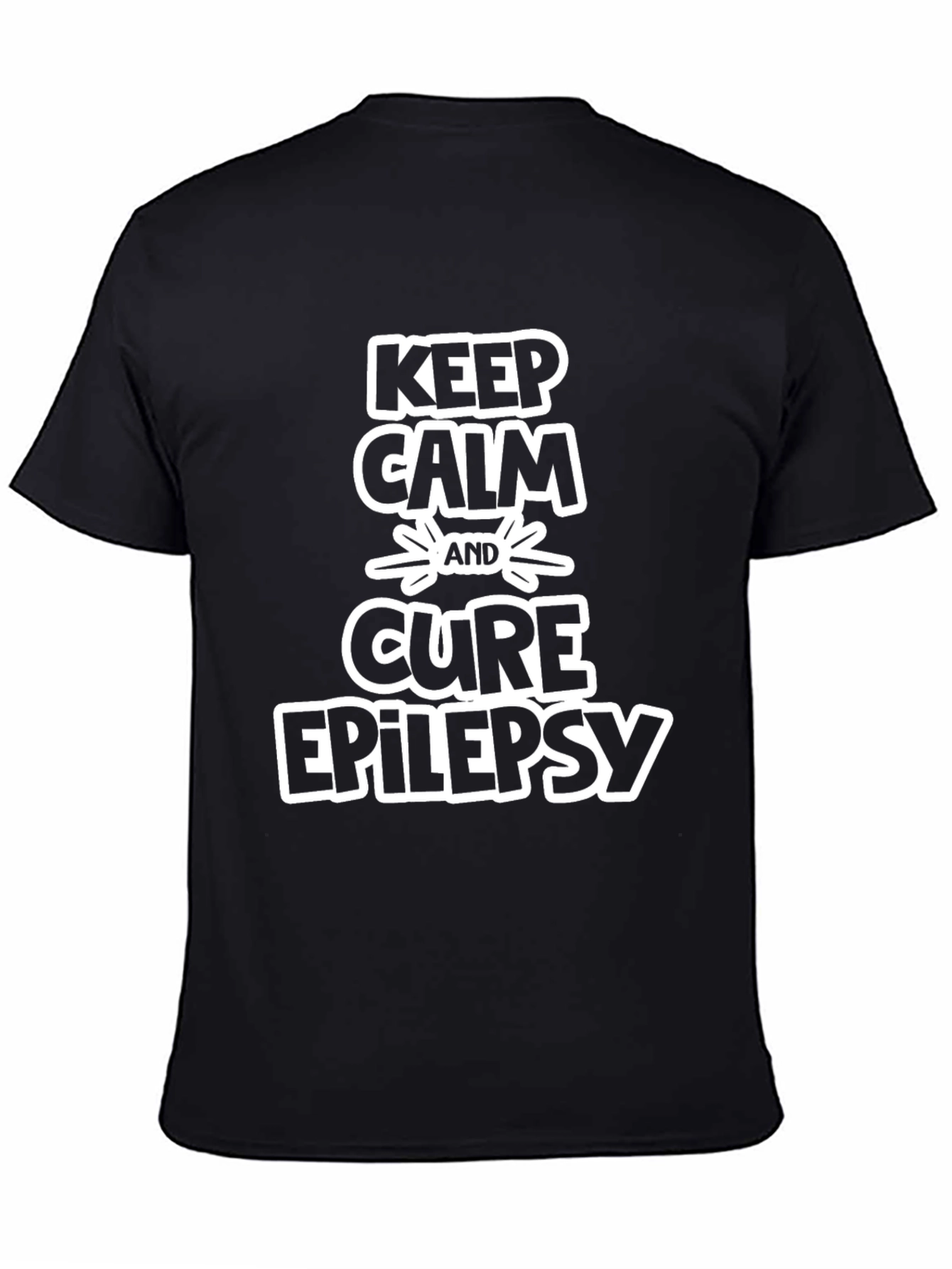 Keep Calm and Cure Epilepsy Graphic Tee