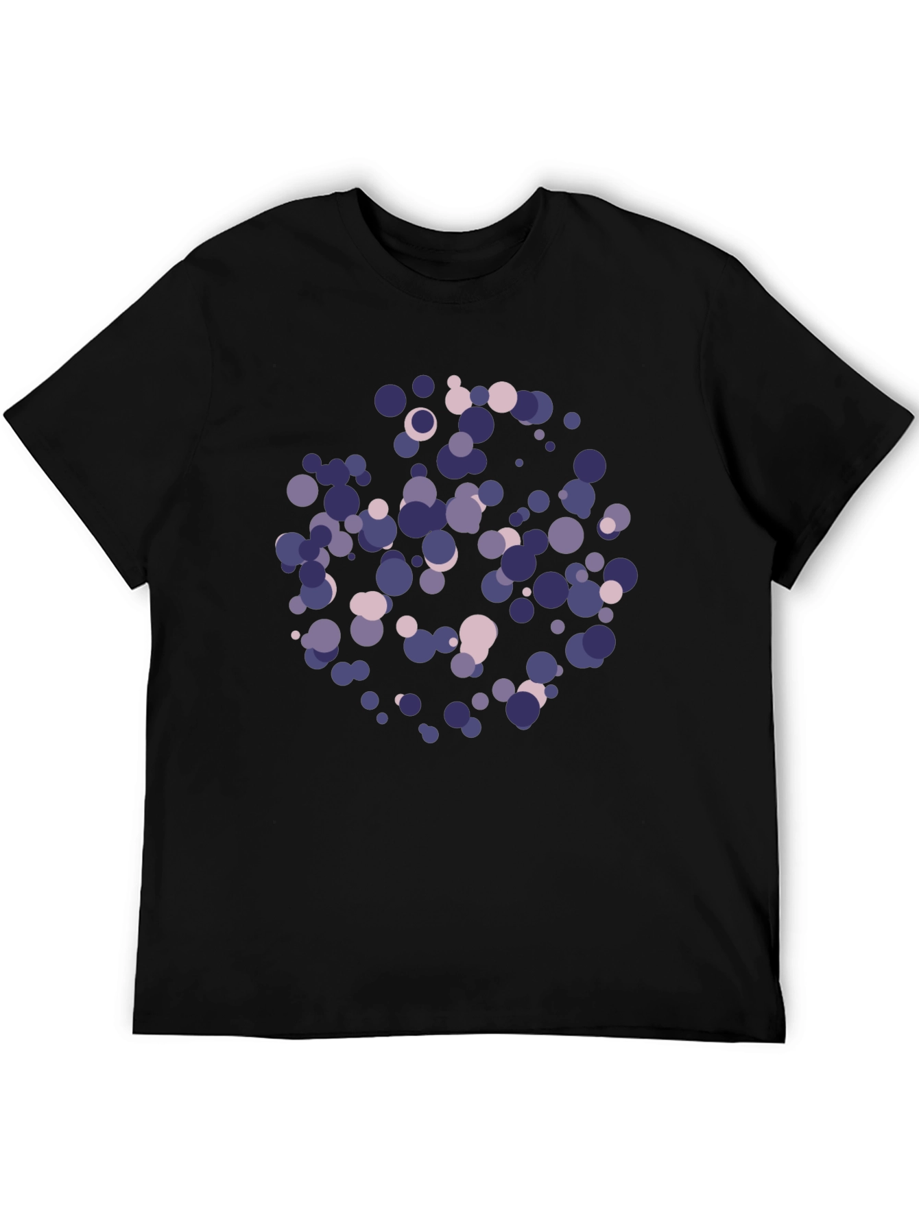 Abstract Dots Black T-Shirt