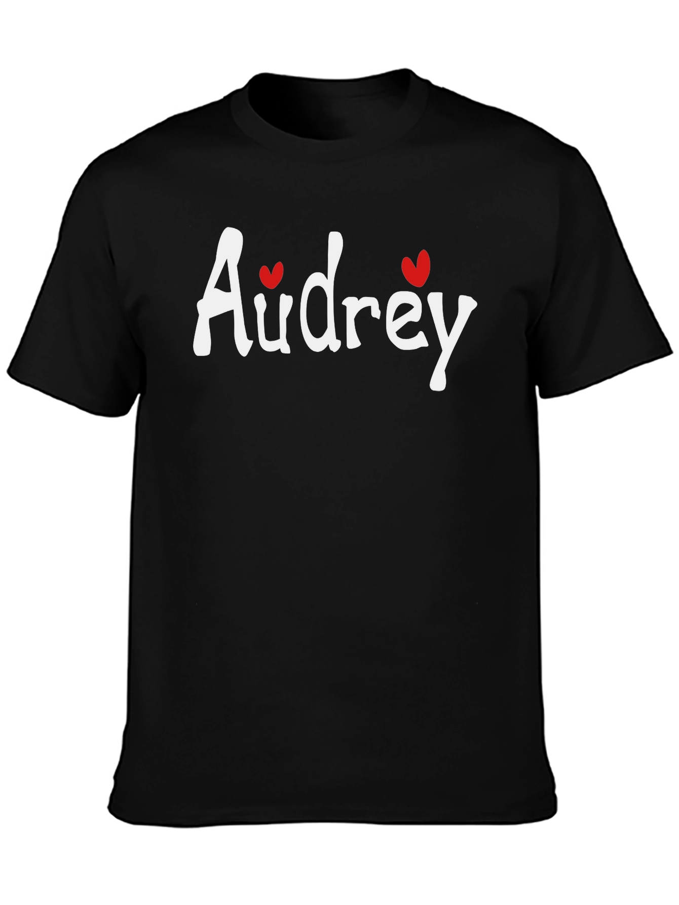 Audrey Heart Graphic Black T-Shirt