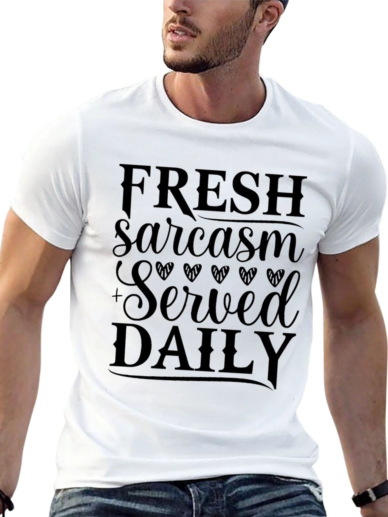Fresh Sarcasm Served Daily Graphic T-Shirt