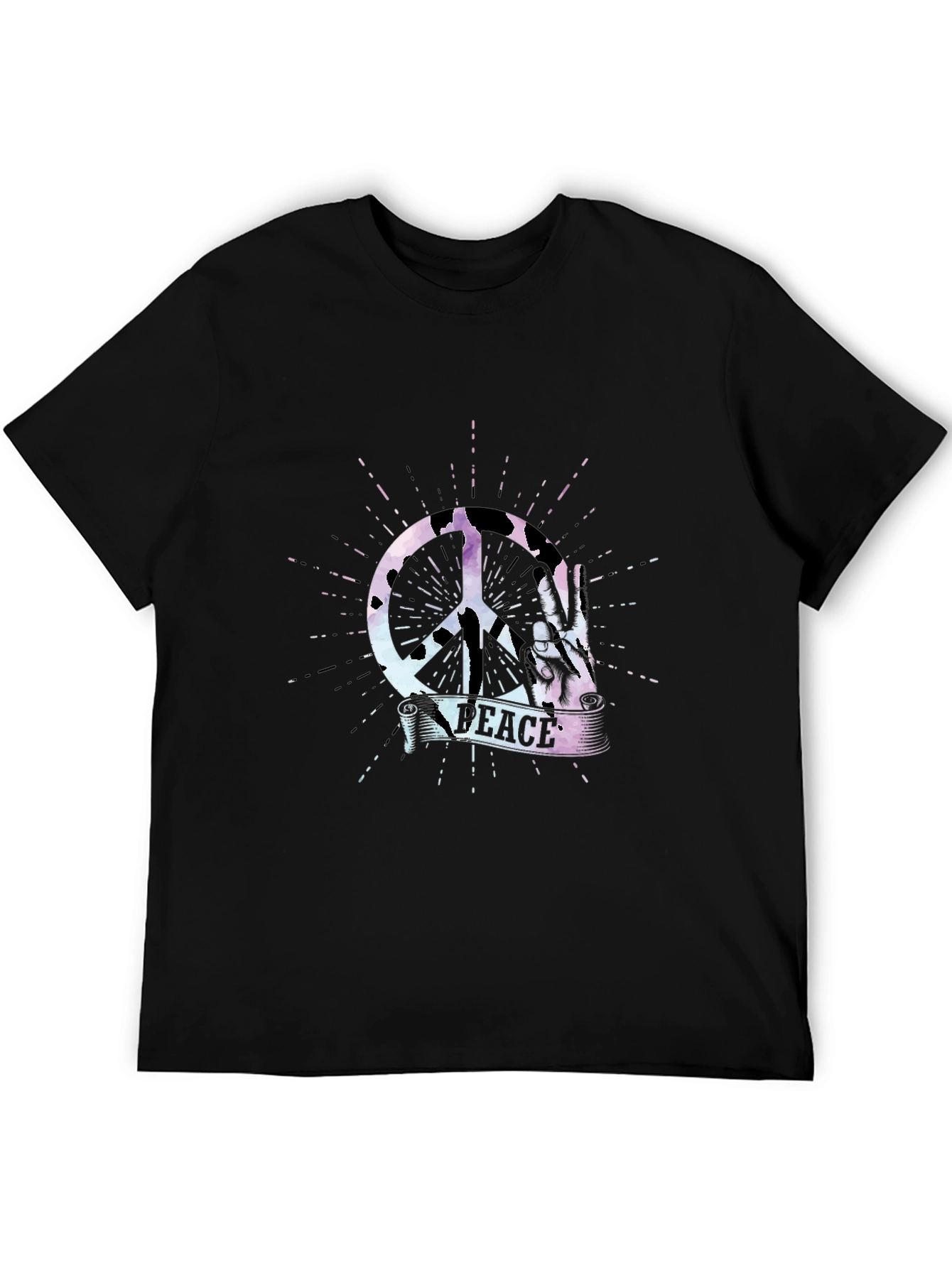 Peace Sign Graphic T-Shirt - Stylish Mens Tee