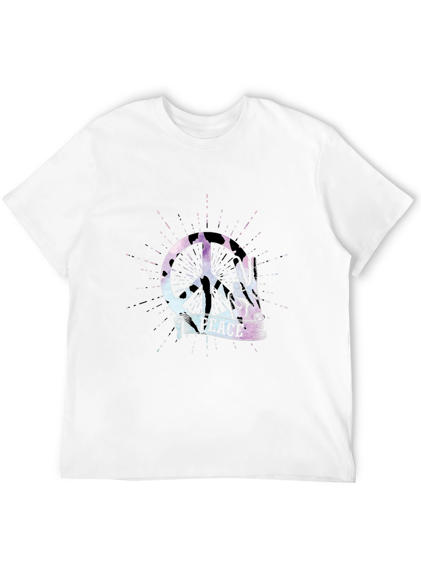 Peace Sign Graphic T-Shirt - Stylish Mens Tee