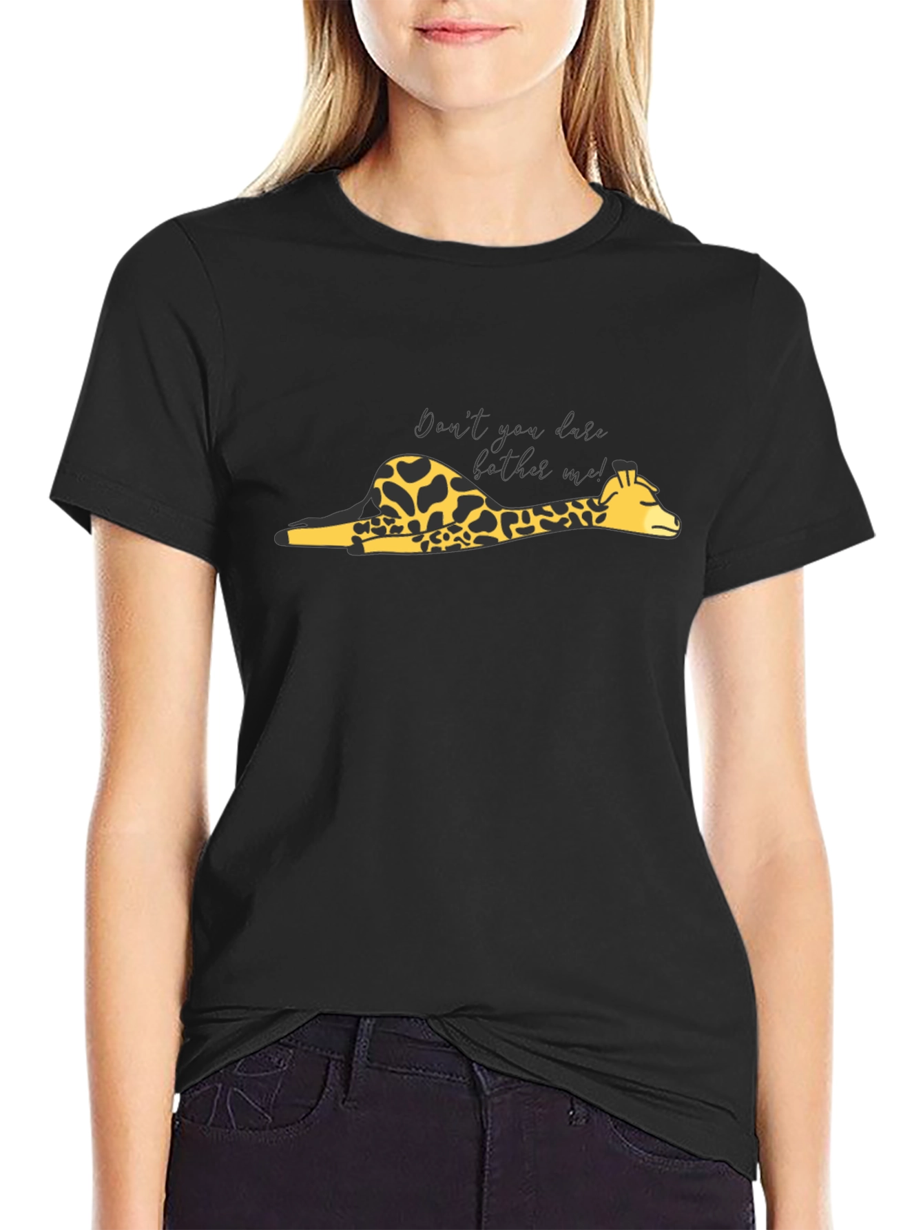 Lazy Giraffe Graphic Tee - Dont Bother Me!