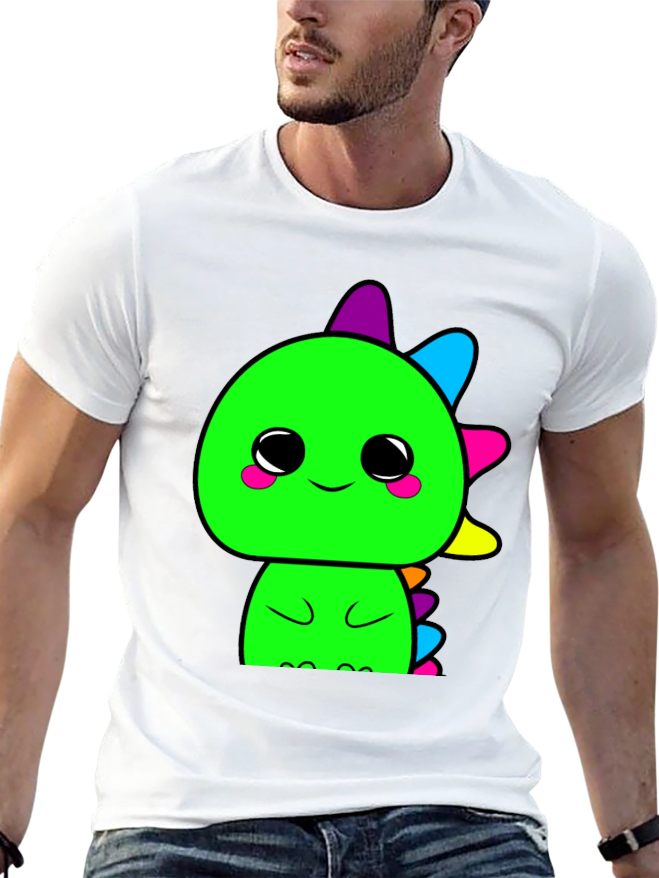 Cute Kawaii Dinosaur Graphic T-Shirt