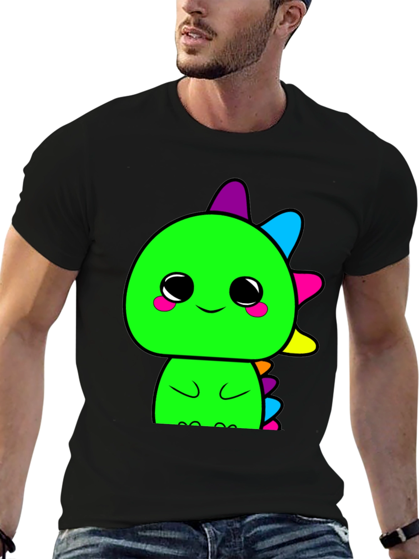 Cute Kawaii Dinosaur Graphic T-Shirt