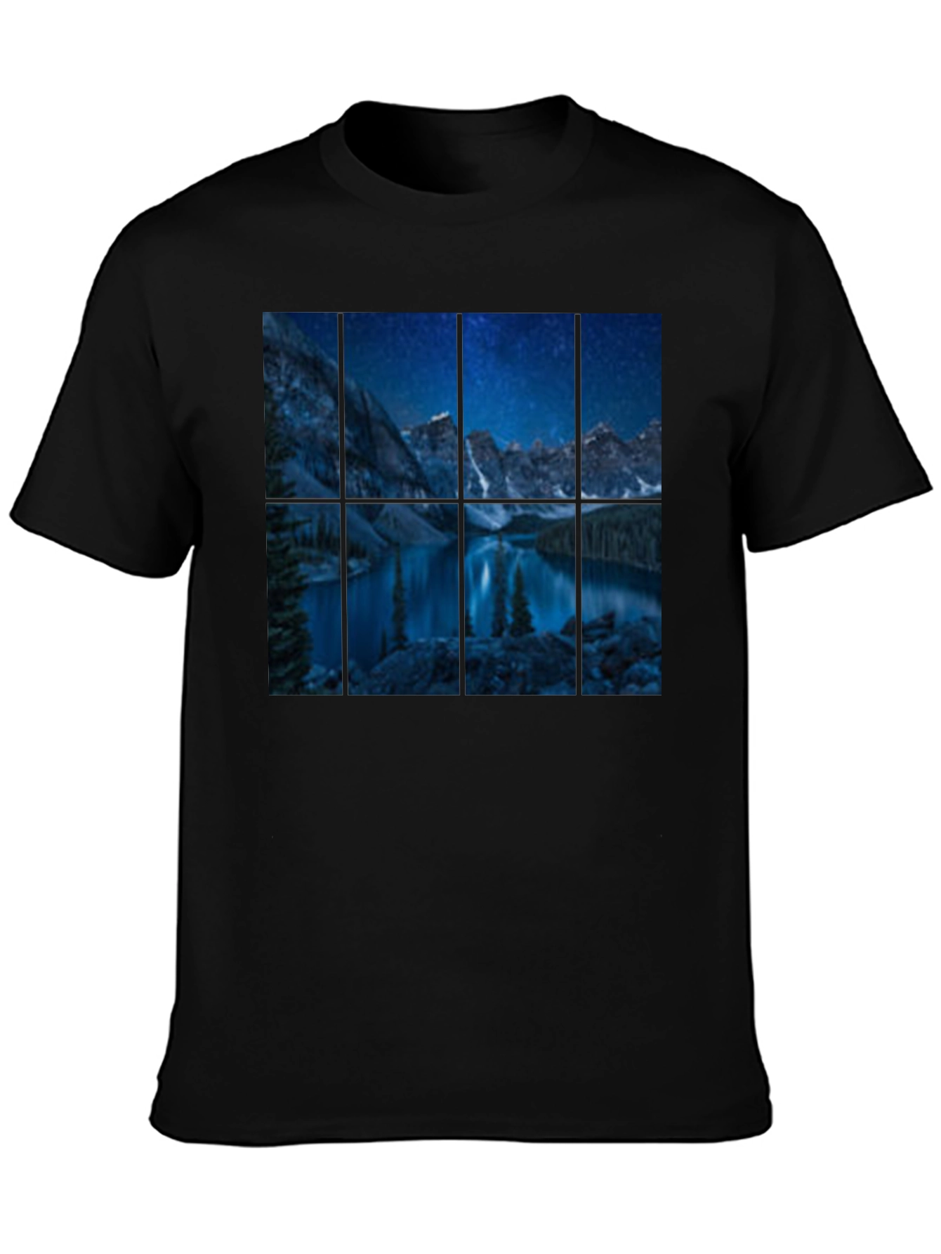 Night Lake Mountain Graphic Tee