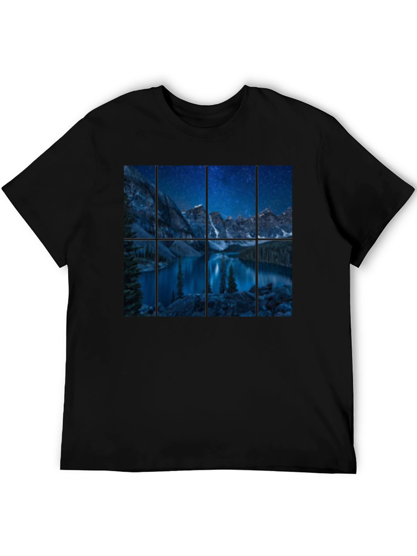Night Lake Mountain Graphic Tee