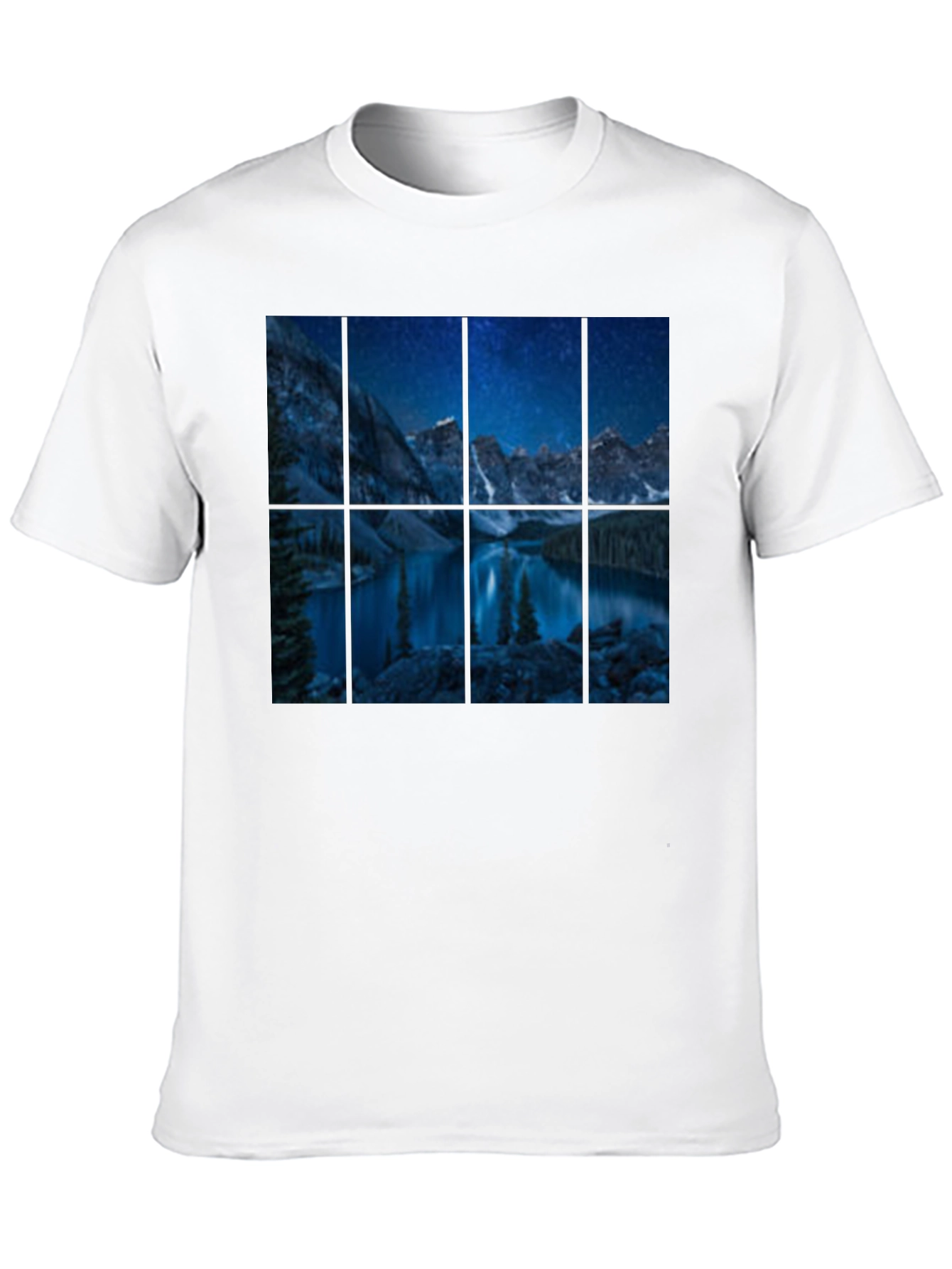 Night Lake Mountain Graphic Tee