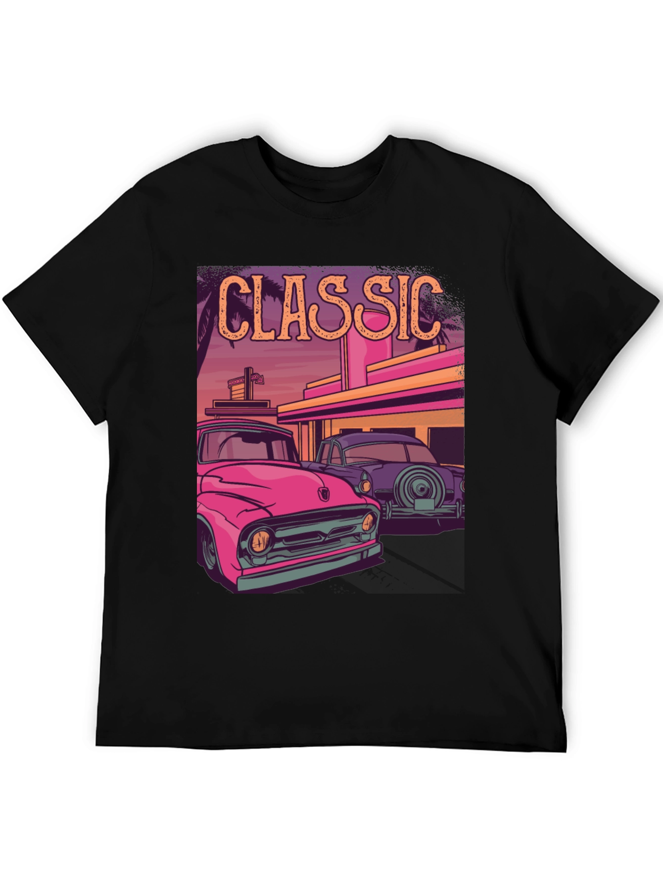 Classic Car Graphic Tee - Retro Style