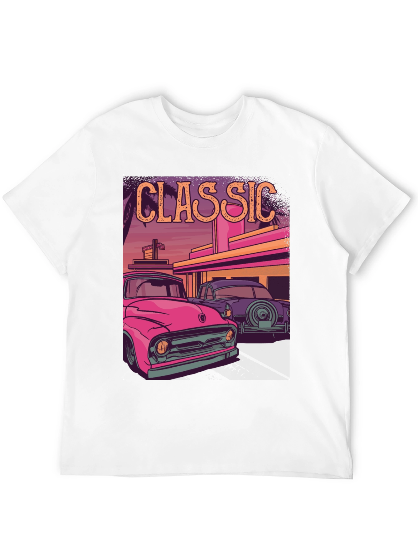 Classic Car Graphic Tee - Retro Style