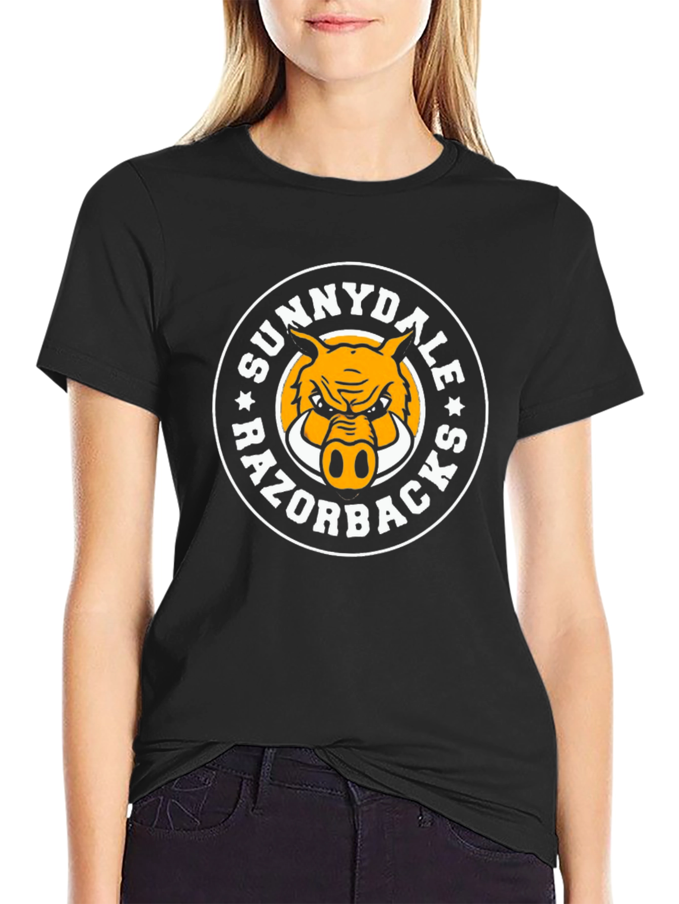 Sunnydale Razorbacks Graphic Tee - Black