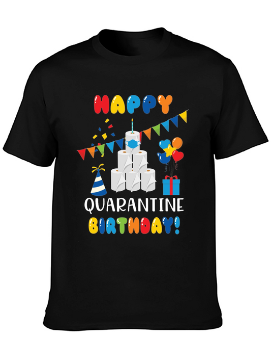 Quarantine Birthday T-Shirt - Toilet Paper Cake Graphic Tee